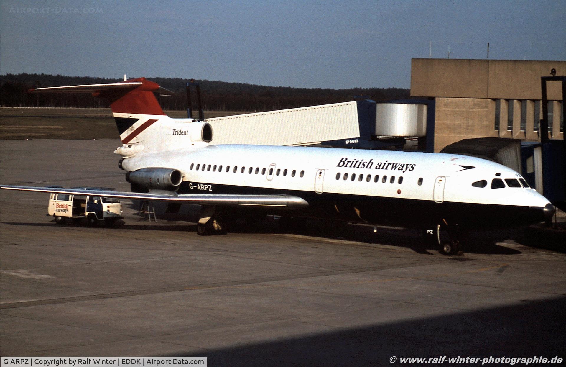 G-ARPZ, 1966 Hawker Siddeley HS-121 Trident 1C C/N 2128, Hawker Siddeley HS-121 Trident 1C - British Airways - G-ARPZ - 1976 - CGN