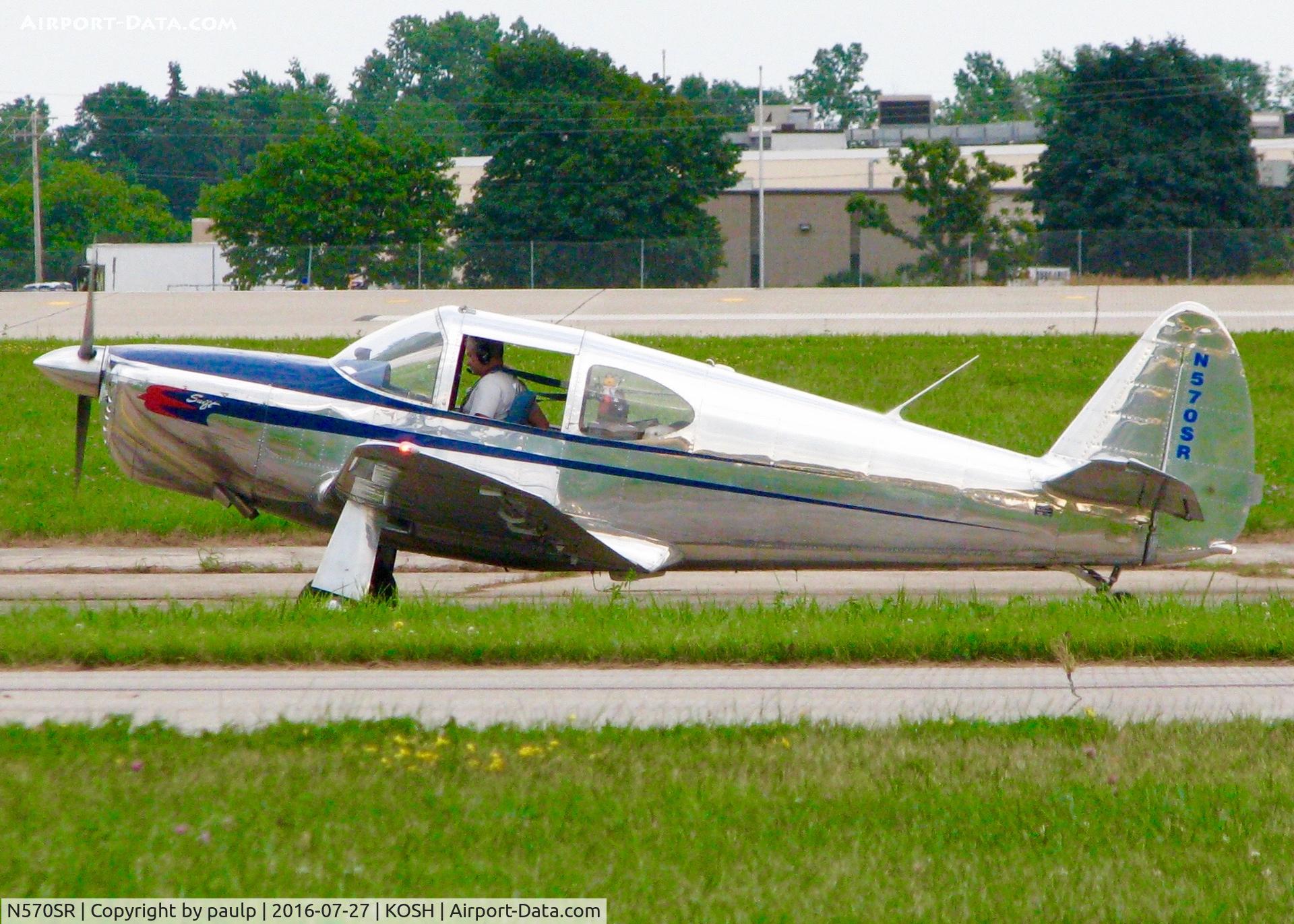 N570SR, 1947 Globe GC-1B Swift C/N 2286, At Oshkosh.