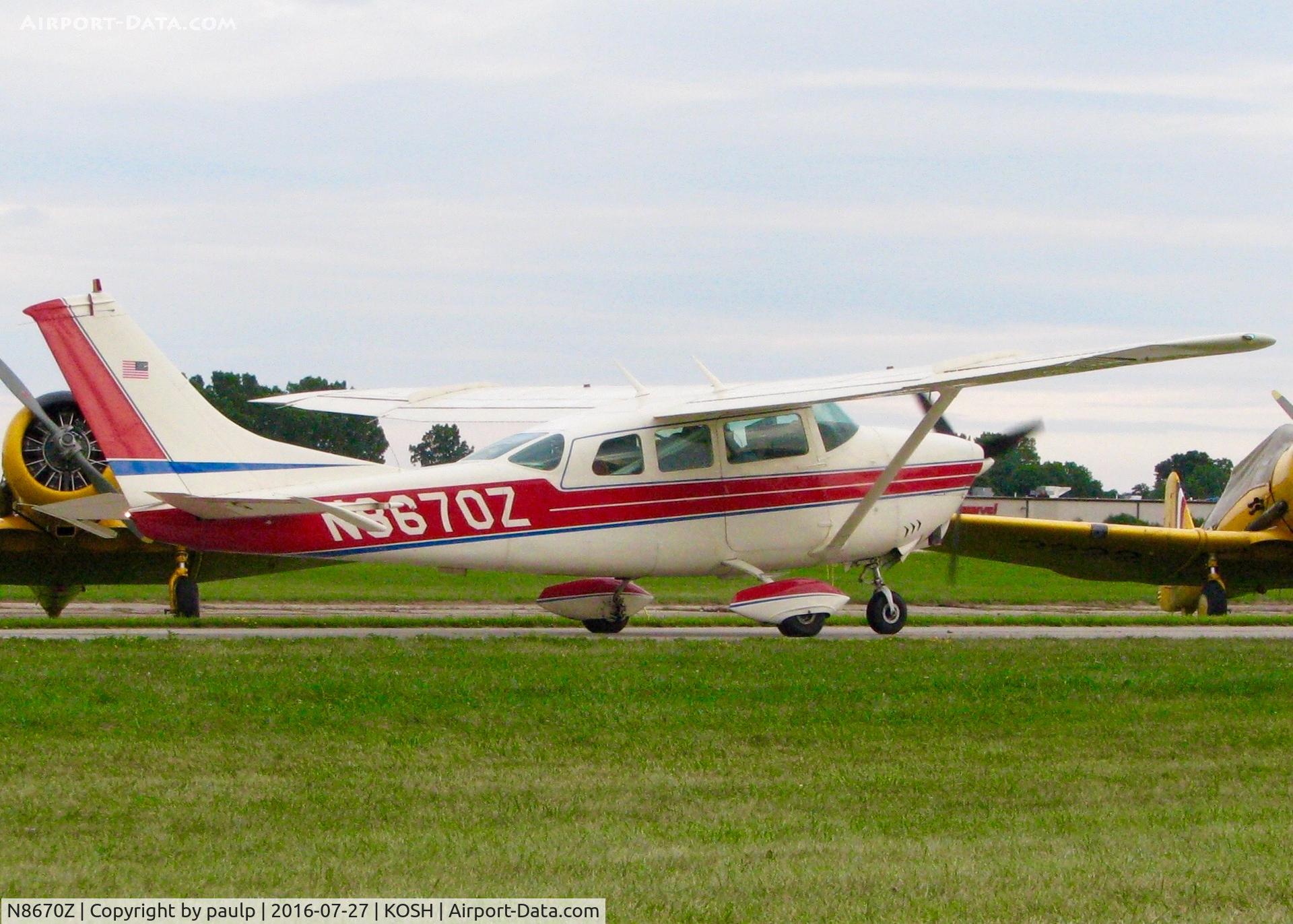 N8670Z, 1968 Cessna TP206C Turbo Super Skylane C/N P206-0470, At Oshkosh.