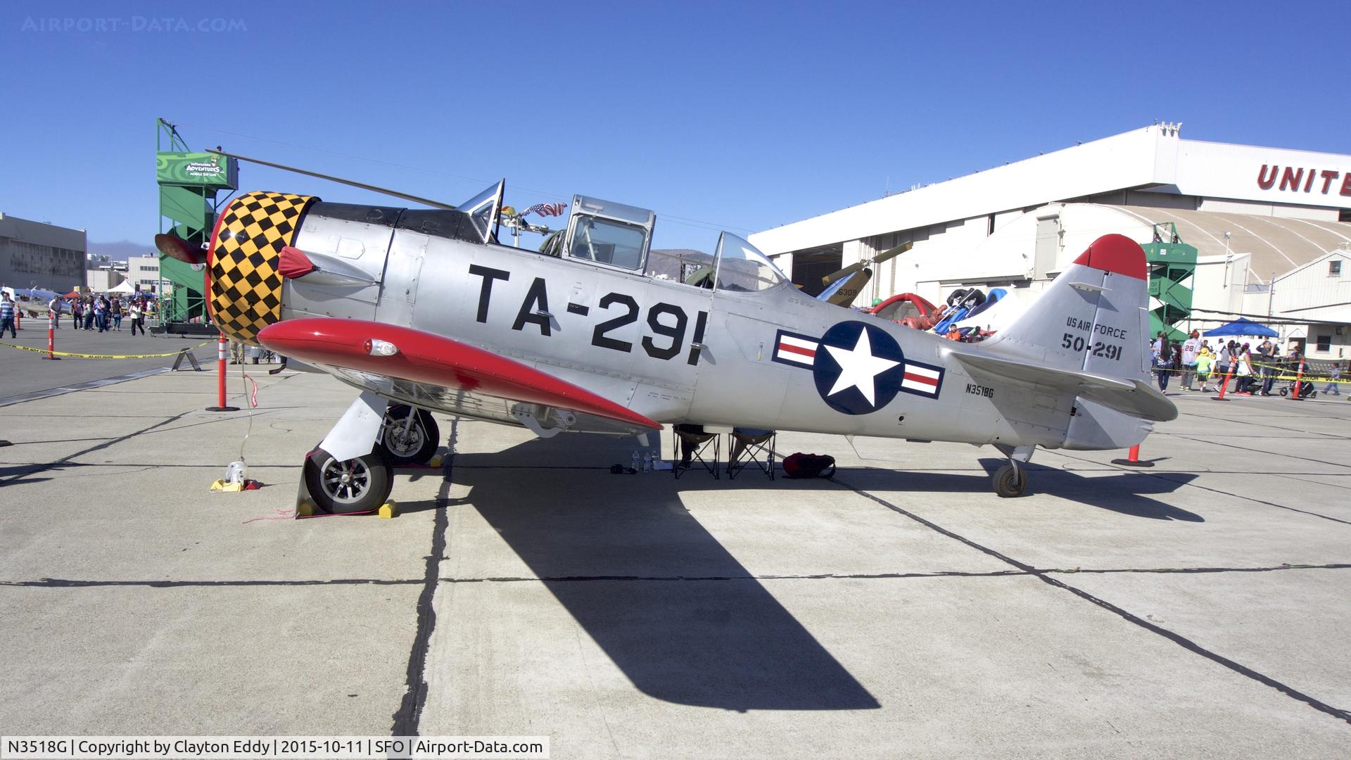 N3518G, North American T-6G Texan C/N 168-505, SFO 2015