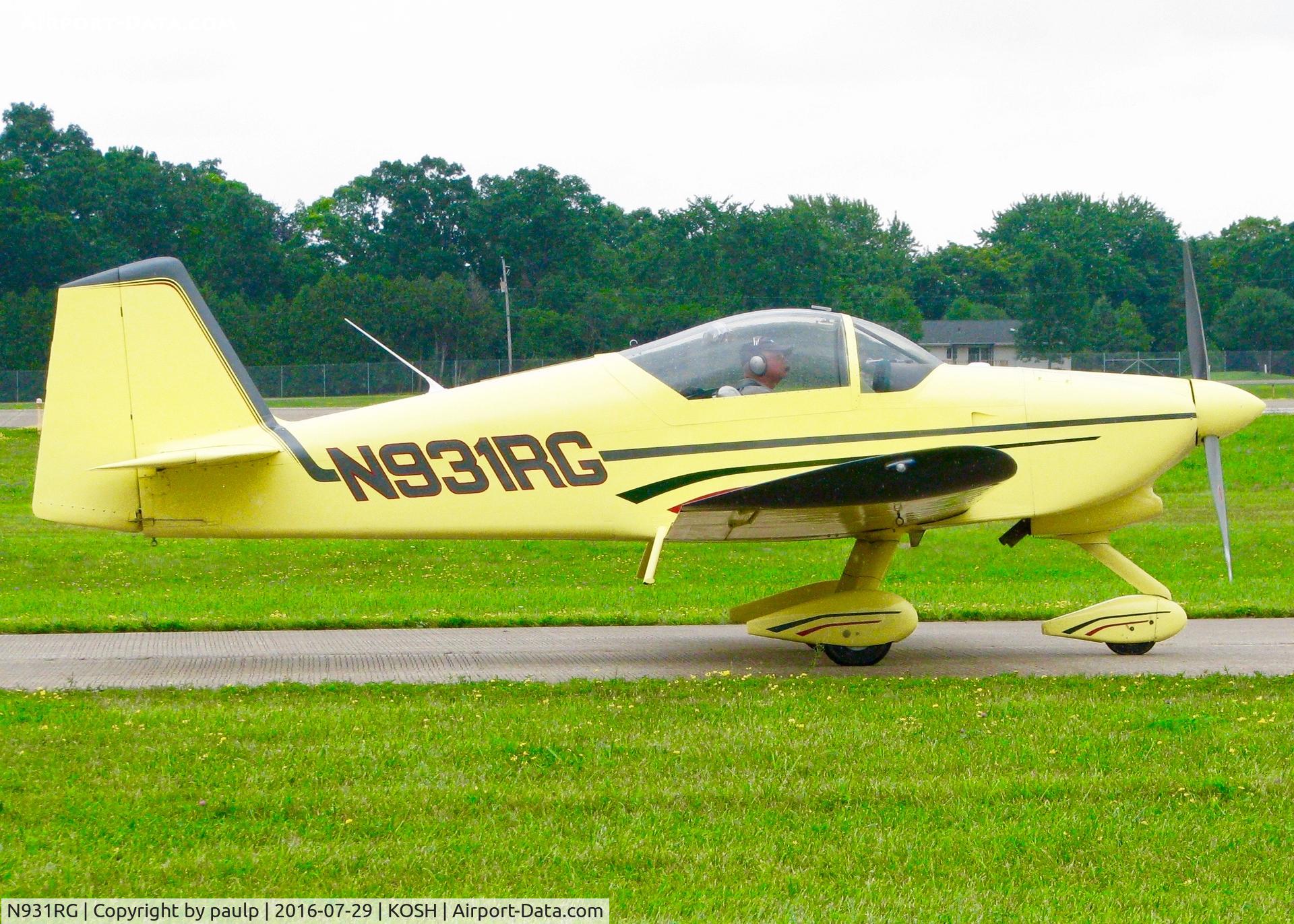 N931RG, 1995 Vans RV-6A C/N 21002, At Oshkosh.