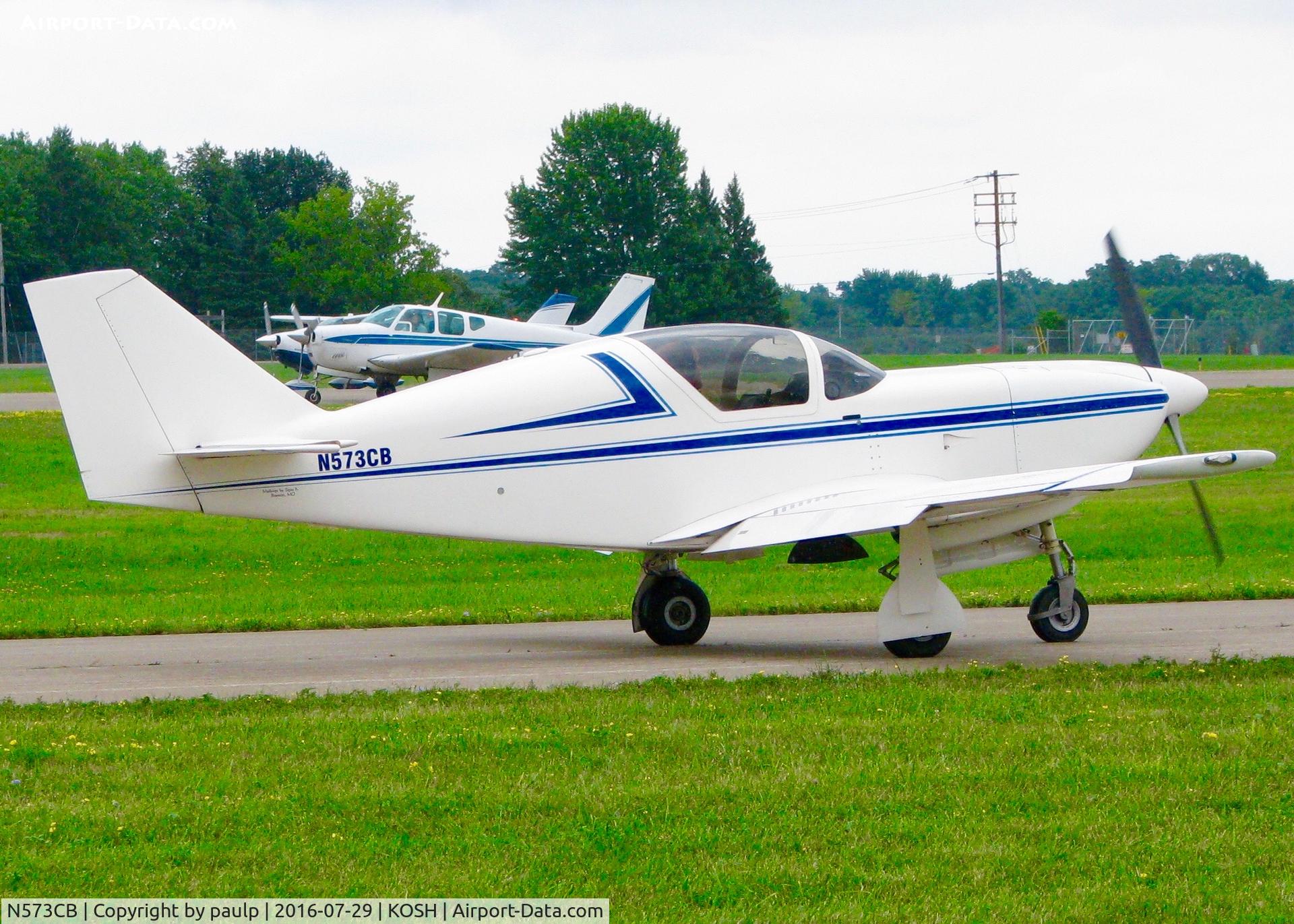 N573CB, 1993 Stoddard-Hamilton Glasair SH-2 C/N 573, At Oshkosh.