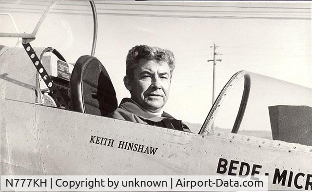 N777KH, Bede BD-5B C/N 2444, Kieth Hinshaw in the cockpit.