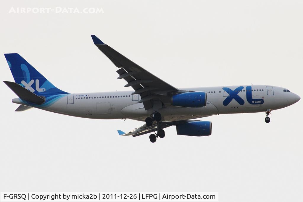 F-GRSQ, 2002 Airbus A330-243 C/N 501, Landing