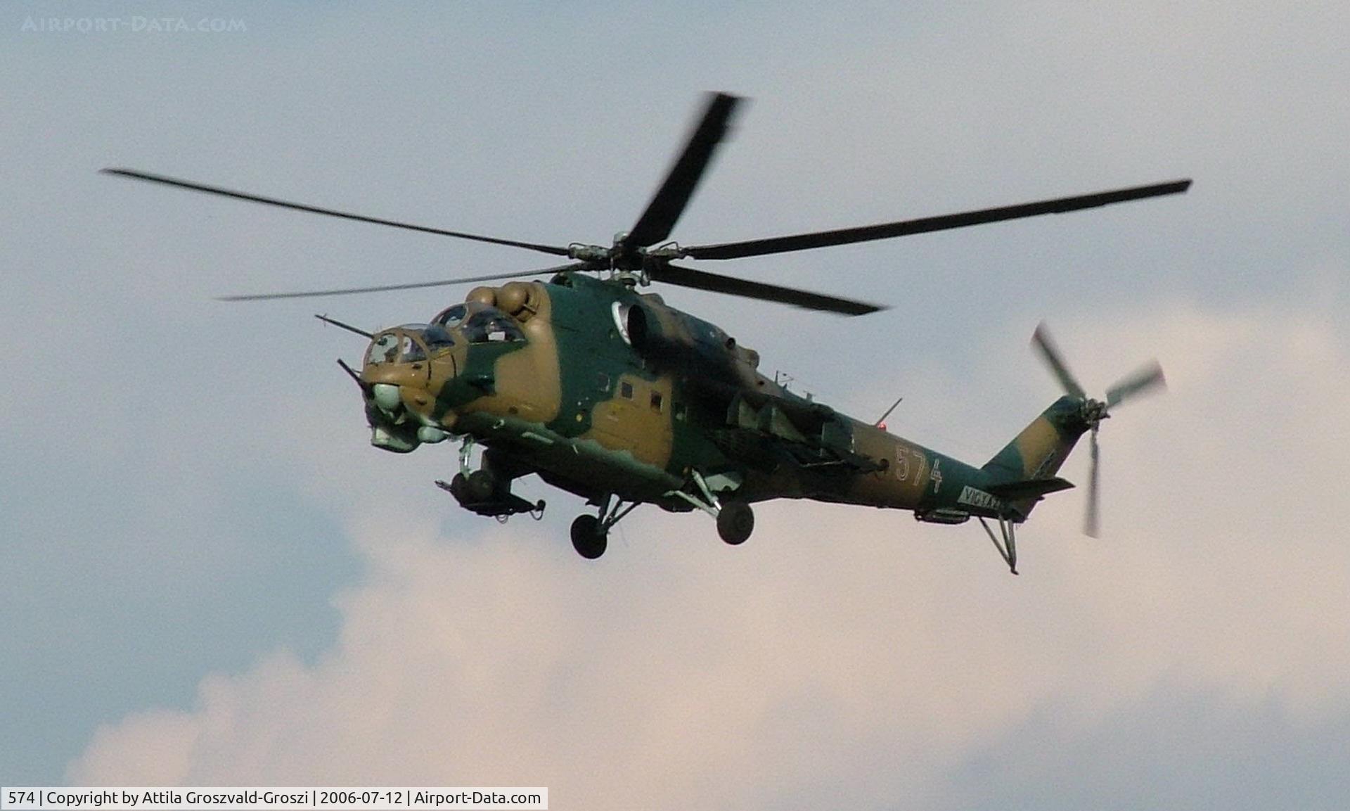 574, Mil Mi-24D Hind C/N K220574, Jutas-Újmajor, Veszprém, Hungary