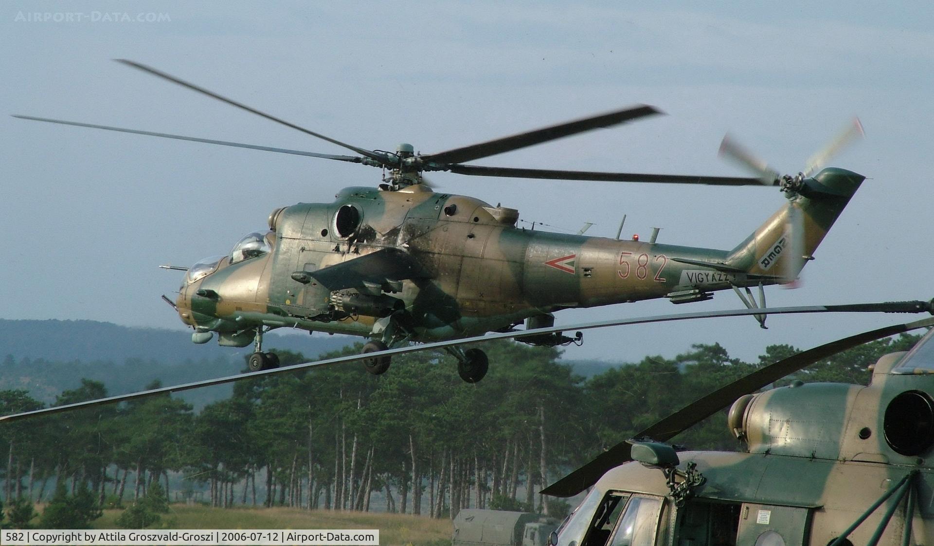 582, 1985 Mil Mi-24D Hind D C/N K220582, Jutas-Újmajor, Veszprém, Hungary