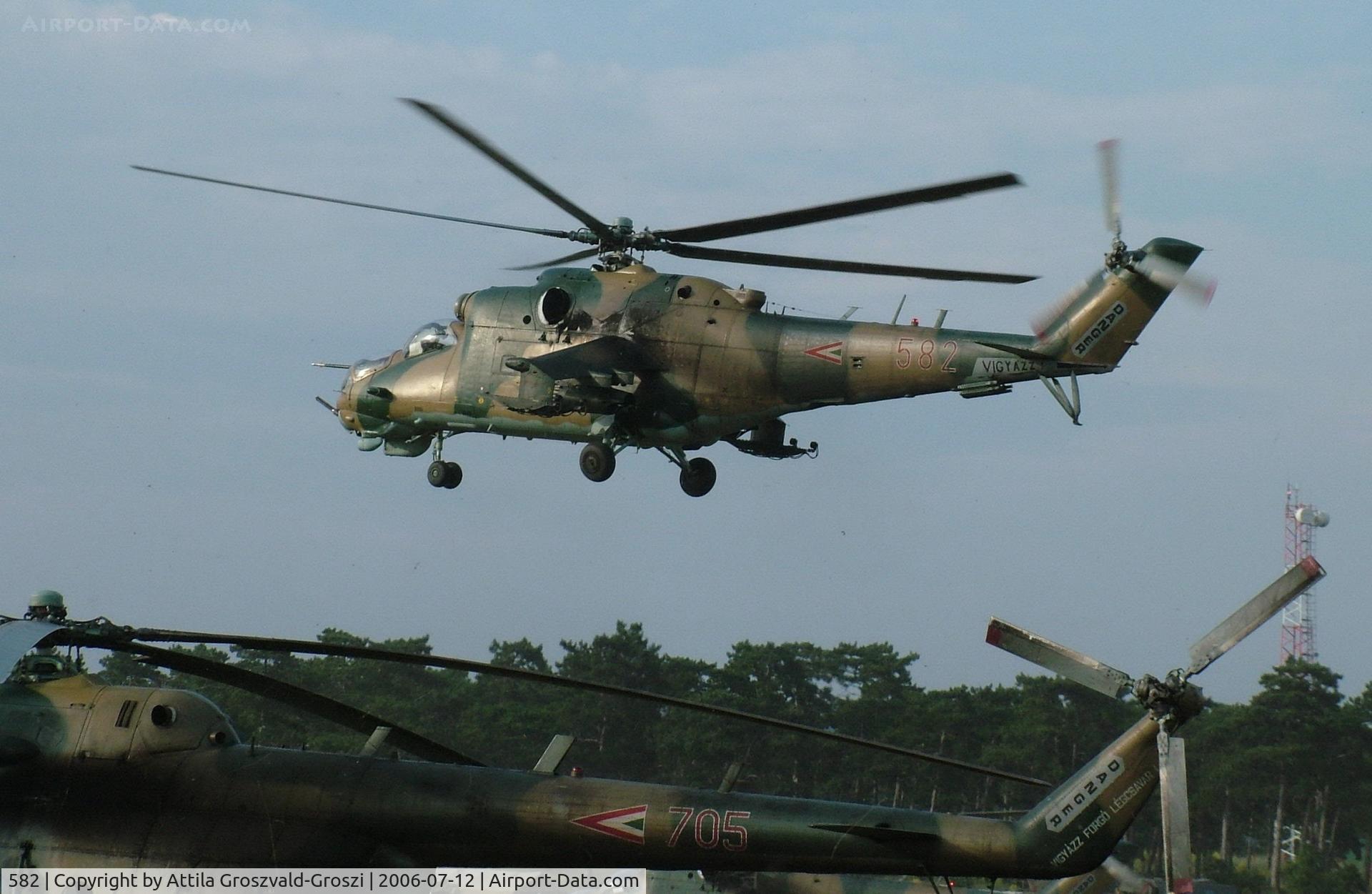 582, 1985 Mil Mi-24D Hind D C/N K220582, Jutas-Újmajor, Veszprém, Hungary