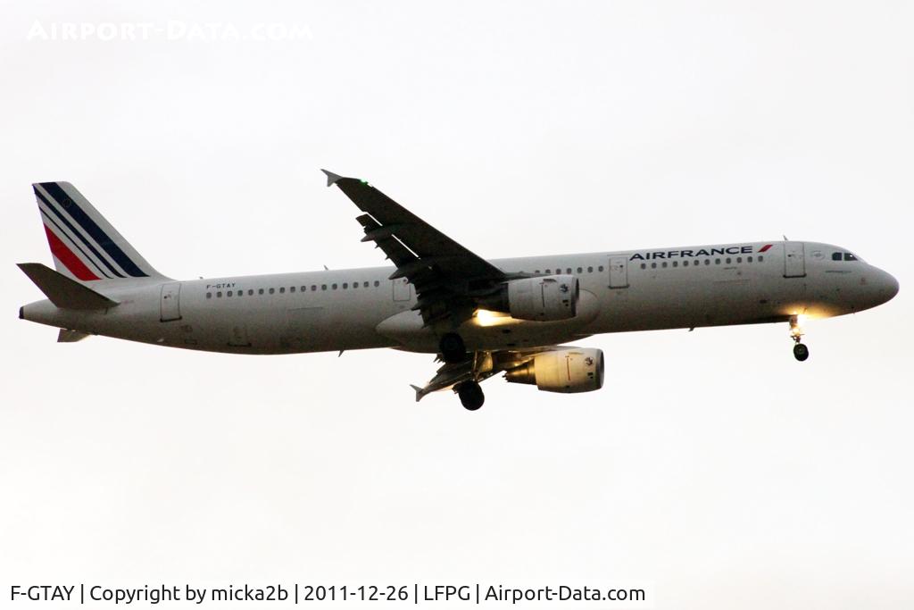 F-GTAY, 2010 Airbus A321-212 C/N 4251, Landing