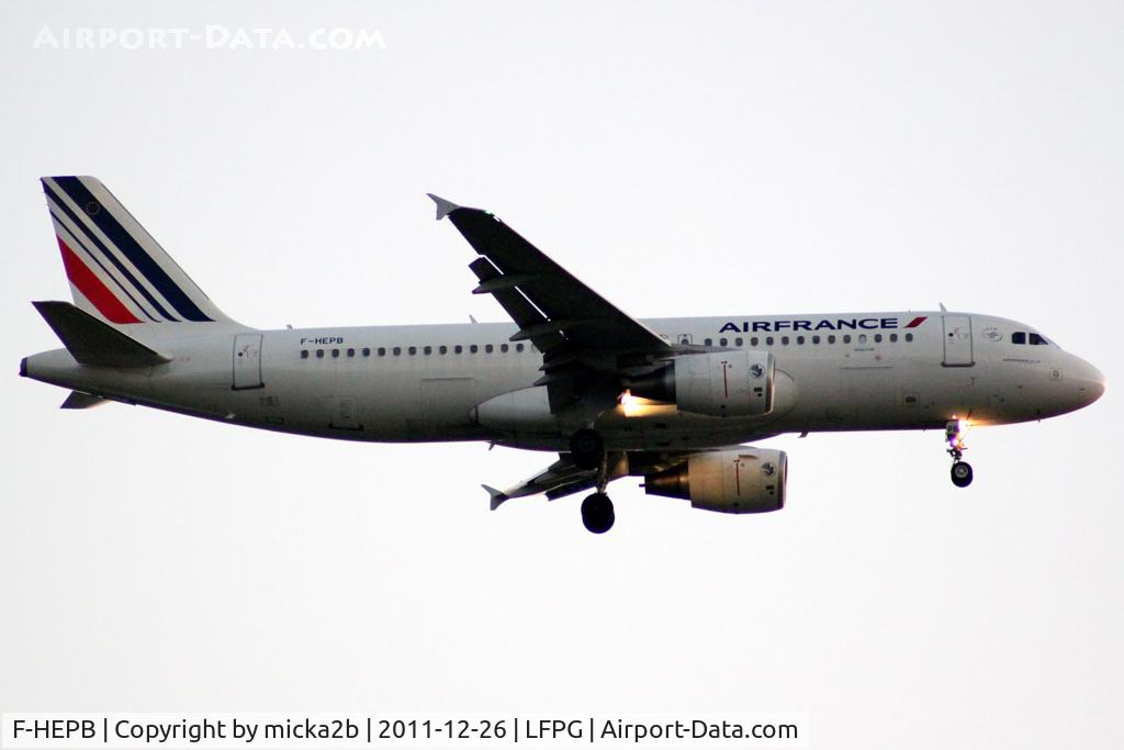 F-HEPB, 2010 Airbus A320-214 C/N 4241, Landing