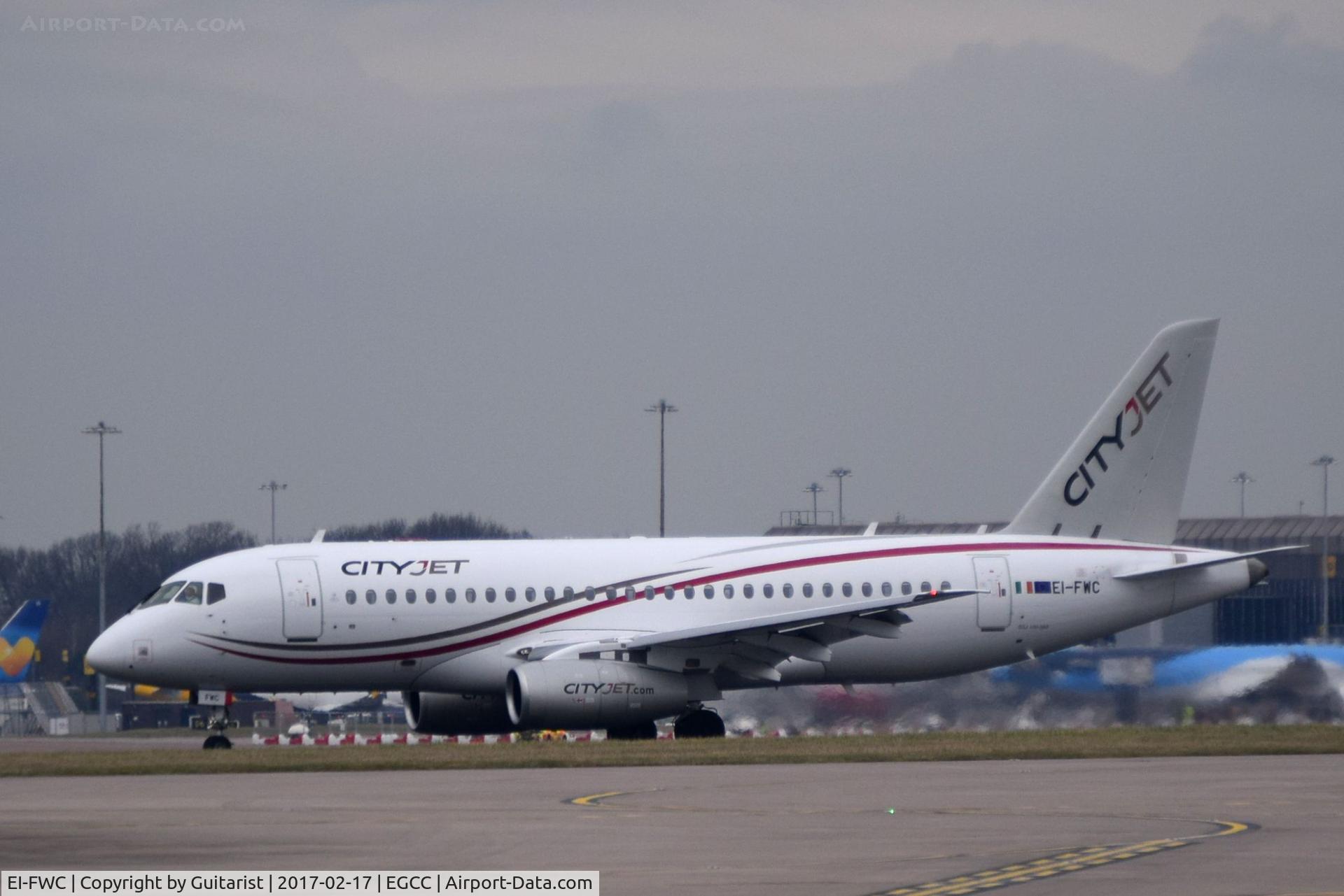 EI-FWC, 2016 Sukhoi SuperJet 100-95B C/N 95111, At Manchester