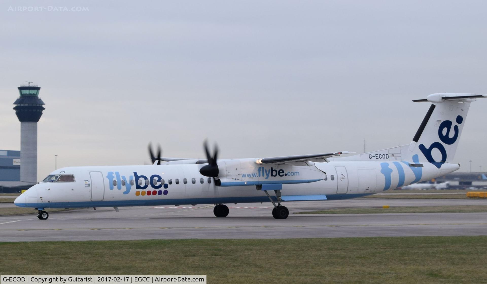 G-ECOD, 2008 De Havilland Canada DHC-8-402Q Dash 8 C/N 4206, At Manchester