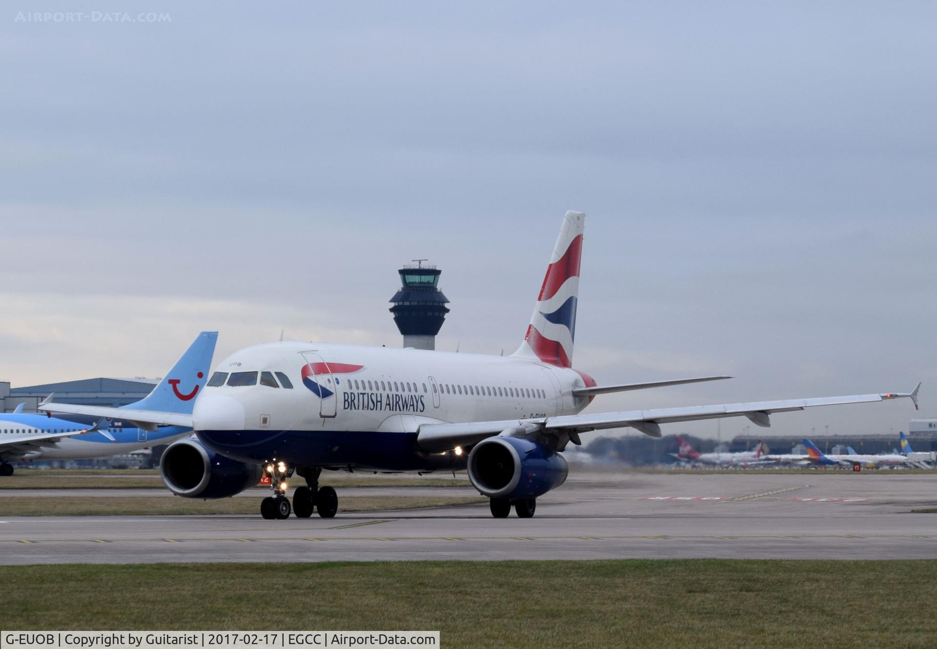 G-EUOB, 2001 Airbus A319-131 C/N 1529, At Manchester