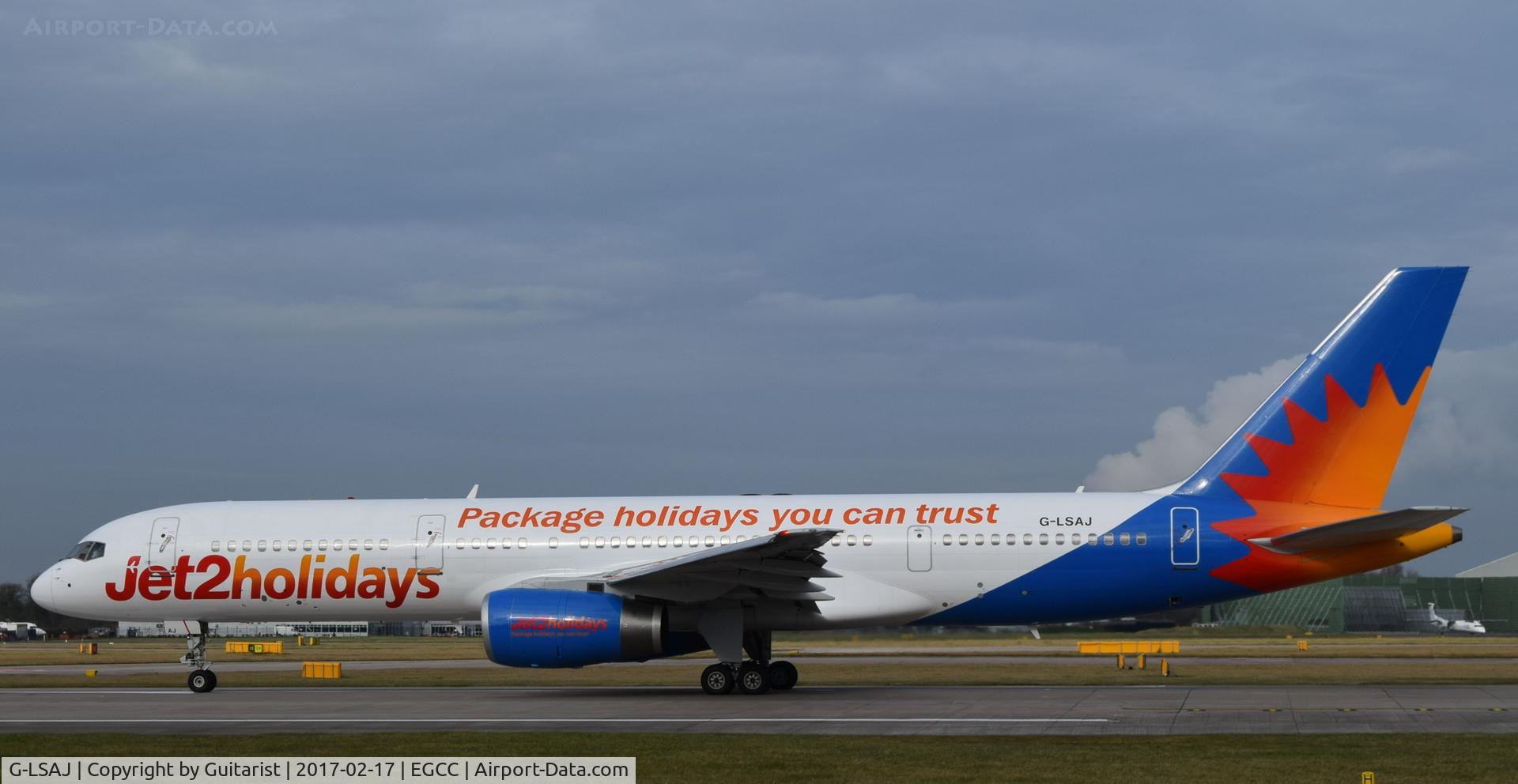G-LSAJ, 1990 Boeing 757-236 C/N 24793, At Manchester