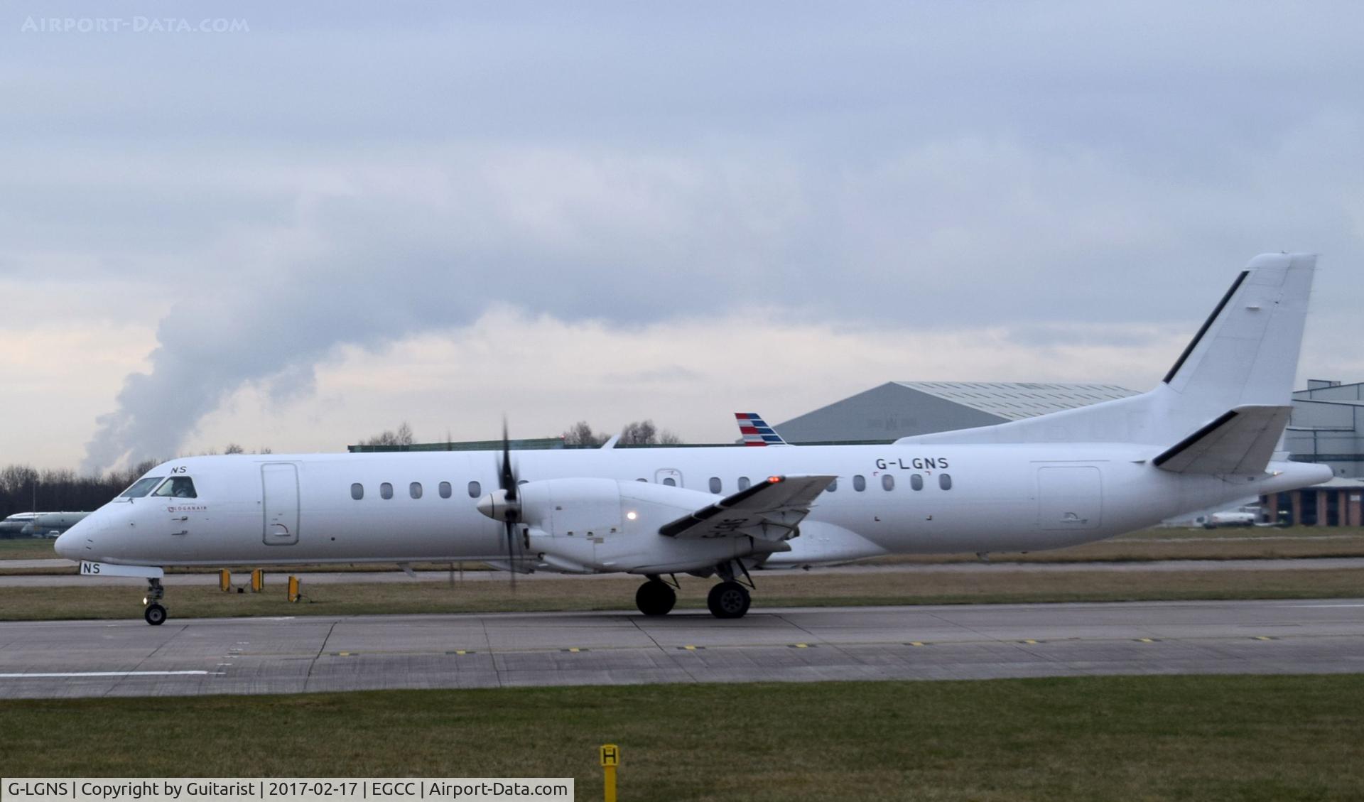 G-LGNS, 1996 Saab 2000 C/N 2000-041, At Manchester