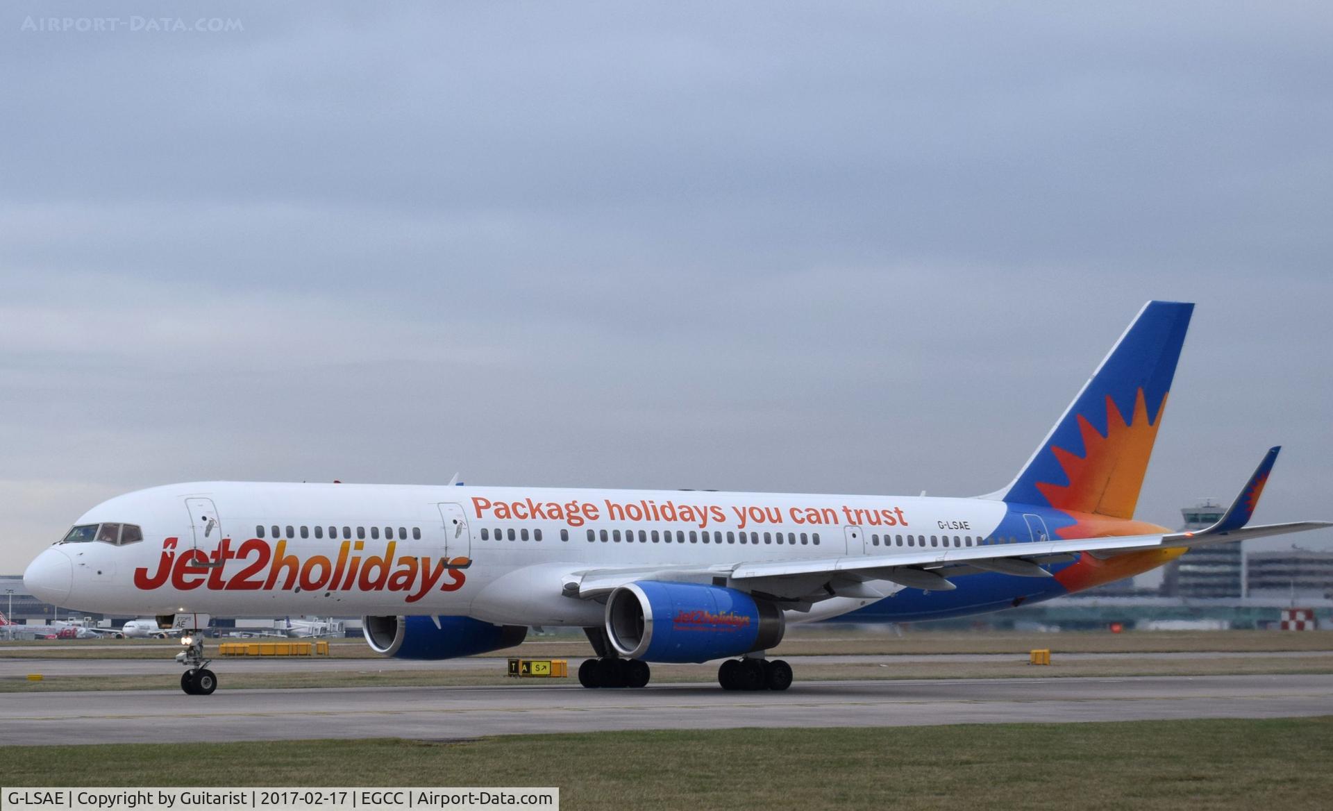 G-LSAE, 1988 Boeing 757-27B C/N 24135, At Manchester