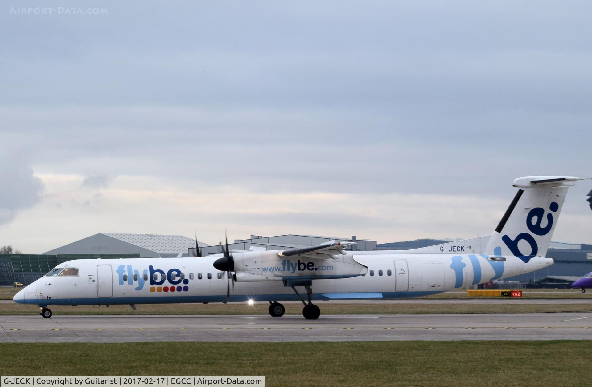 G-JECK, 2005 De Havilland Canada DHC-8-402Q Dash 8 C/N 4113, At Manchester