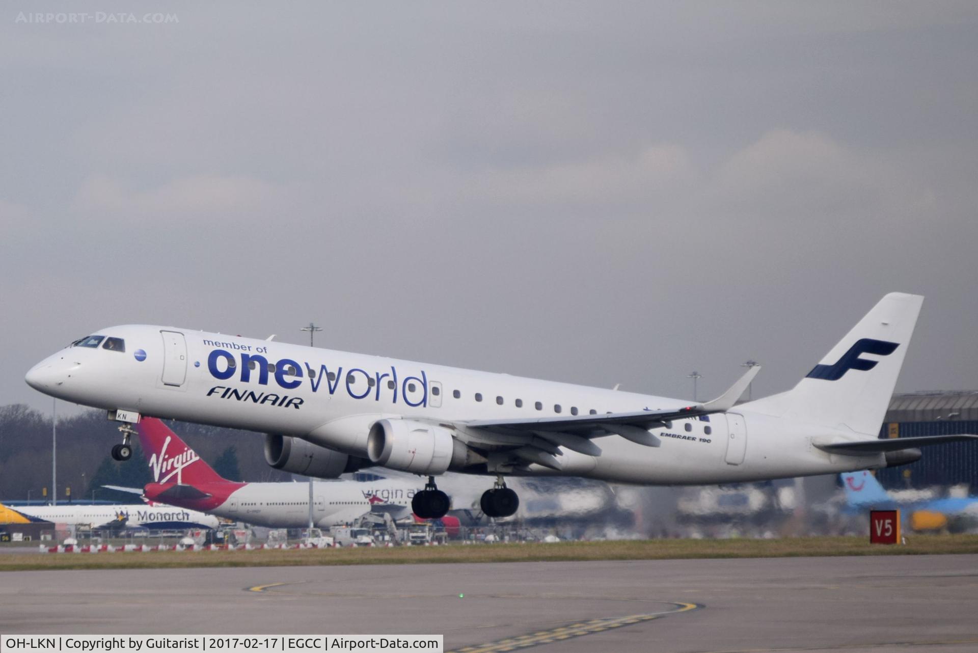 OH-LKN, 2009 Embraer 190LR (ERJ-190-100LR) C/N 19000252, At Manchester