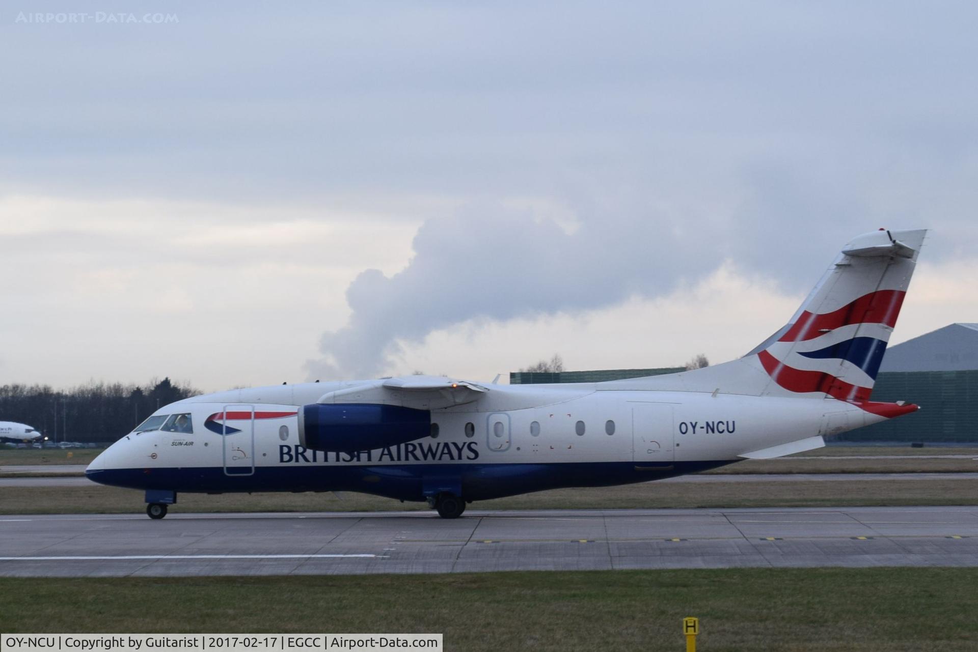 OY-NCU, 1999 Fairchild Dornier 328-300 328JET C/N 3122, At Manchester