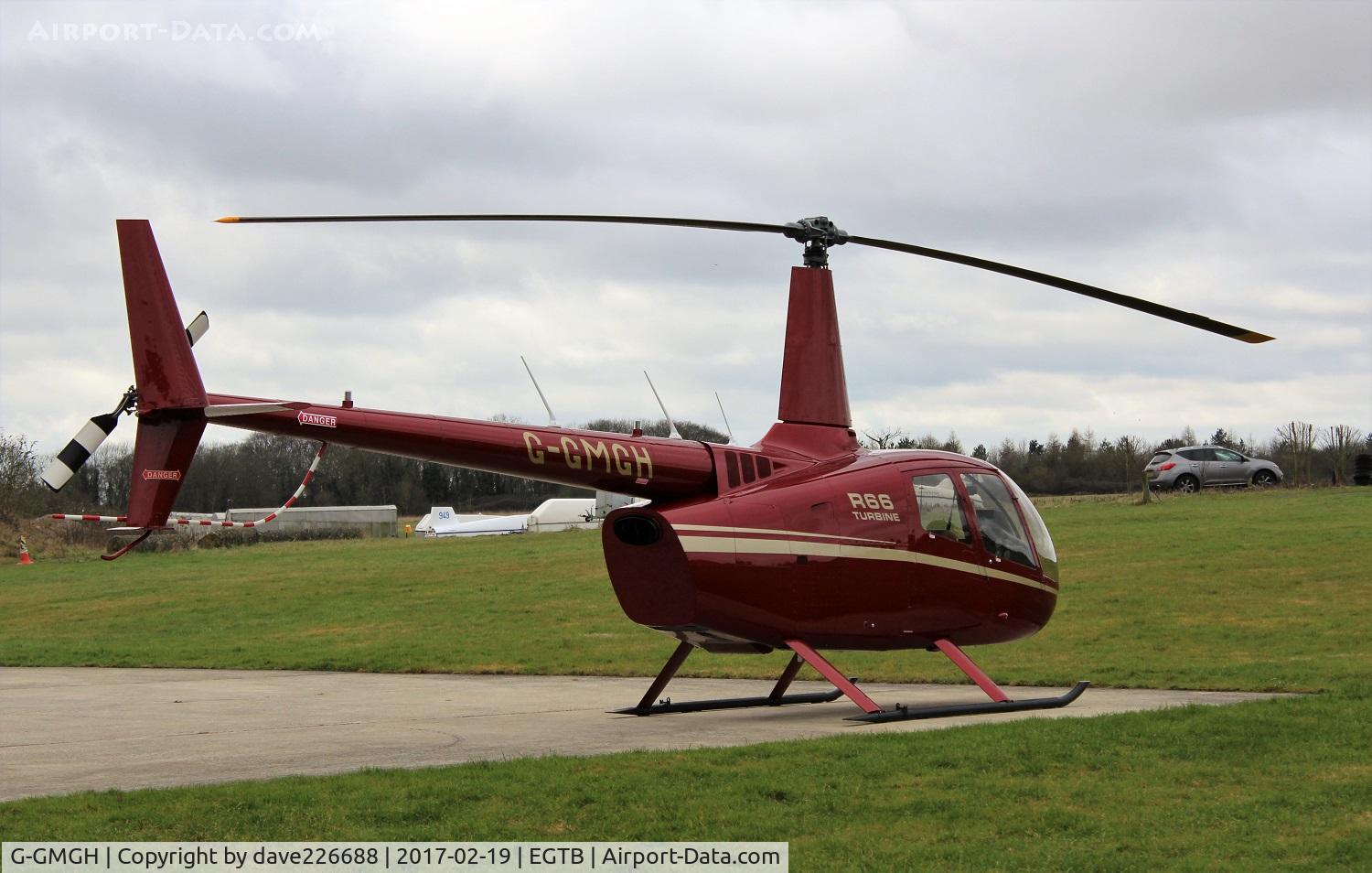 G-GMGH, 2015 Robinson R66 Turbine C/N 0584, G GMGH outside Heli Air hanger at Wycombe Airpark EGTB