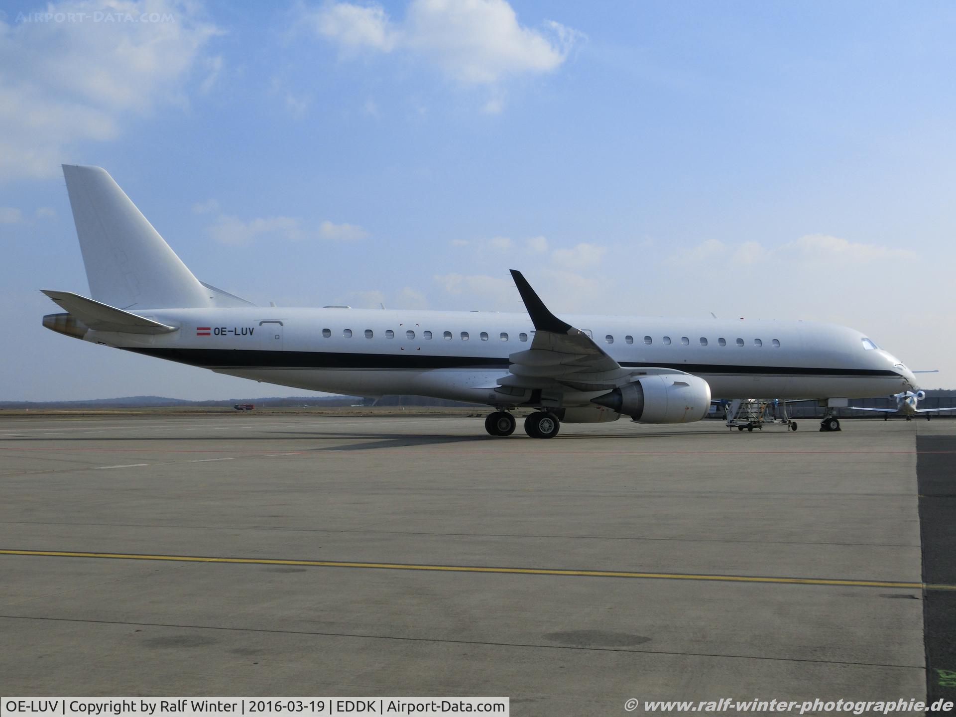 OE-LUV, 2013 Embraer ERJ-190-100ECJ Lineage 1000 C/N 19000571, Embraer ERJ-190ECJ Lineage 1000 - IJM Intrnational Jet Managment - 19000571 - OE-LUV - 19.03.2016 - CGN