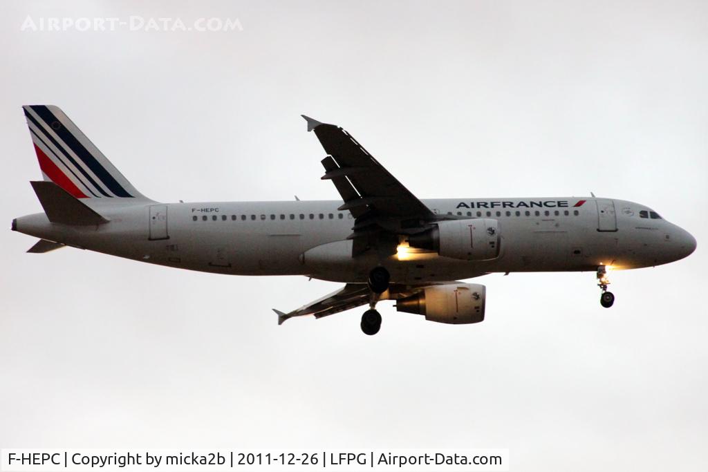 F-HEPC, 2010 Airbus A320-214 C/N 4267, Landing
