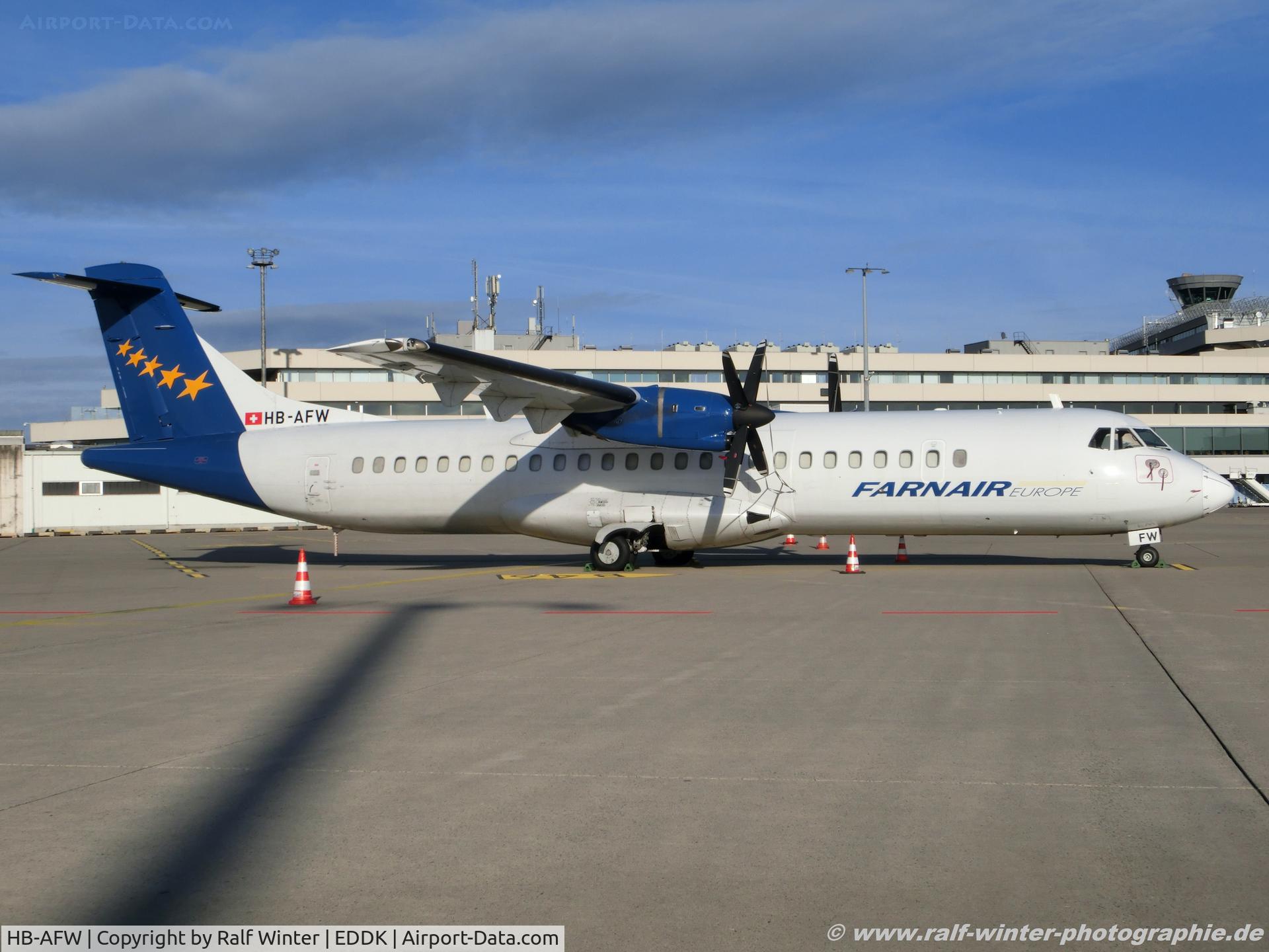 HB-AFW, 1994 ATR 72-202 C/N 419, ATR 72-202 - FAT Farnair Europe - 419 - HB-AFW - CGN