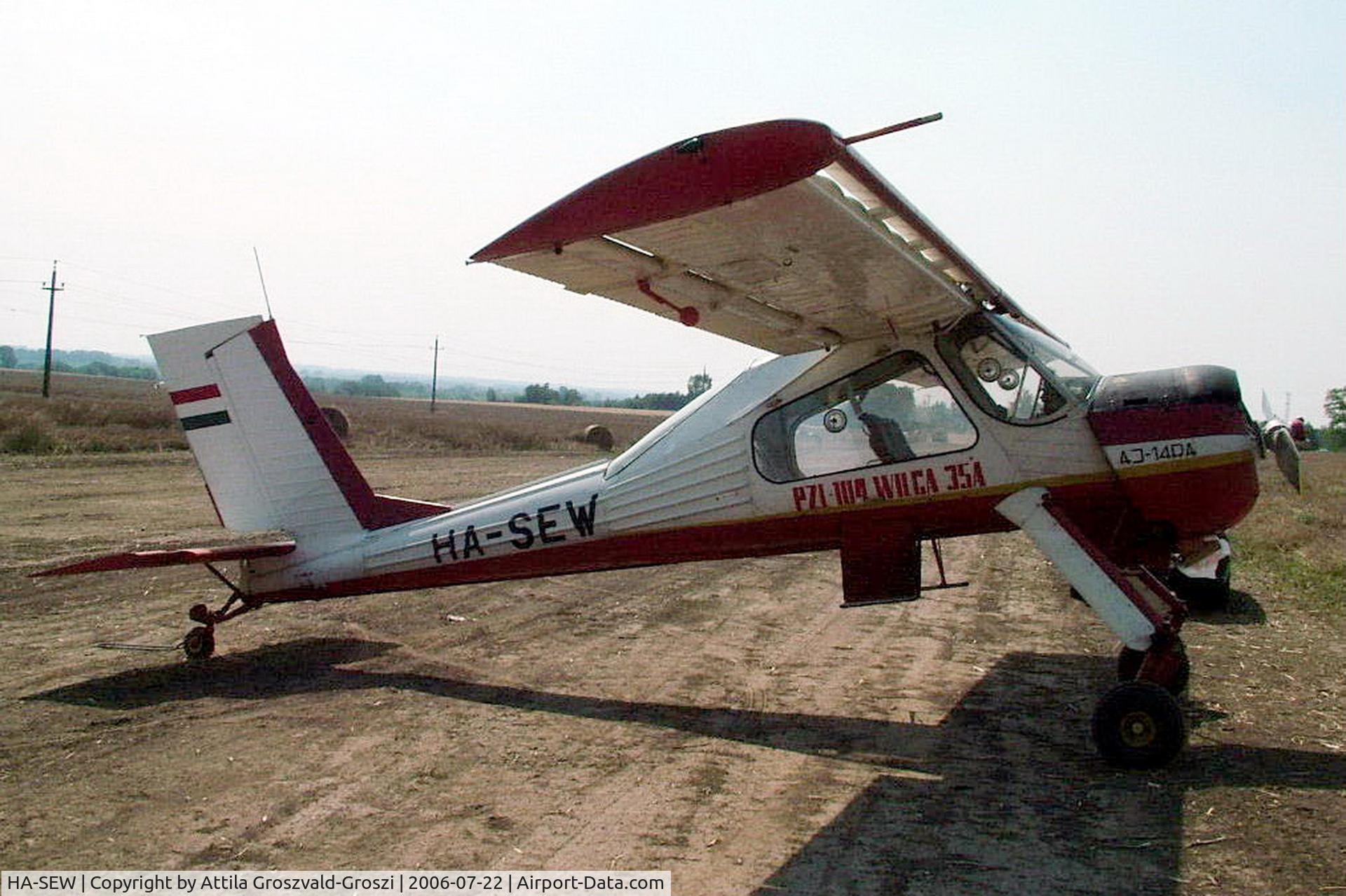 HA-SEW, 1980 PZL-Okecie PZL-104 Wilga 35A C/N 15800576, Temporary off and landing place Balatonakarattya, Hungary
