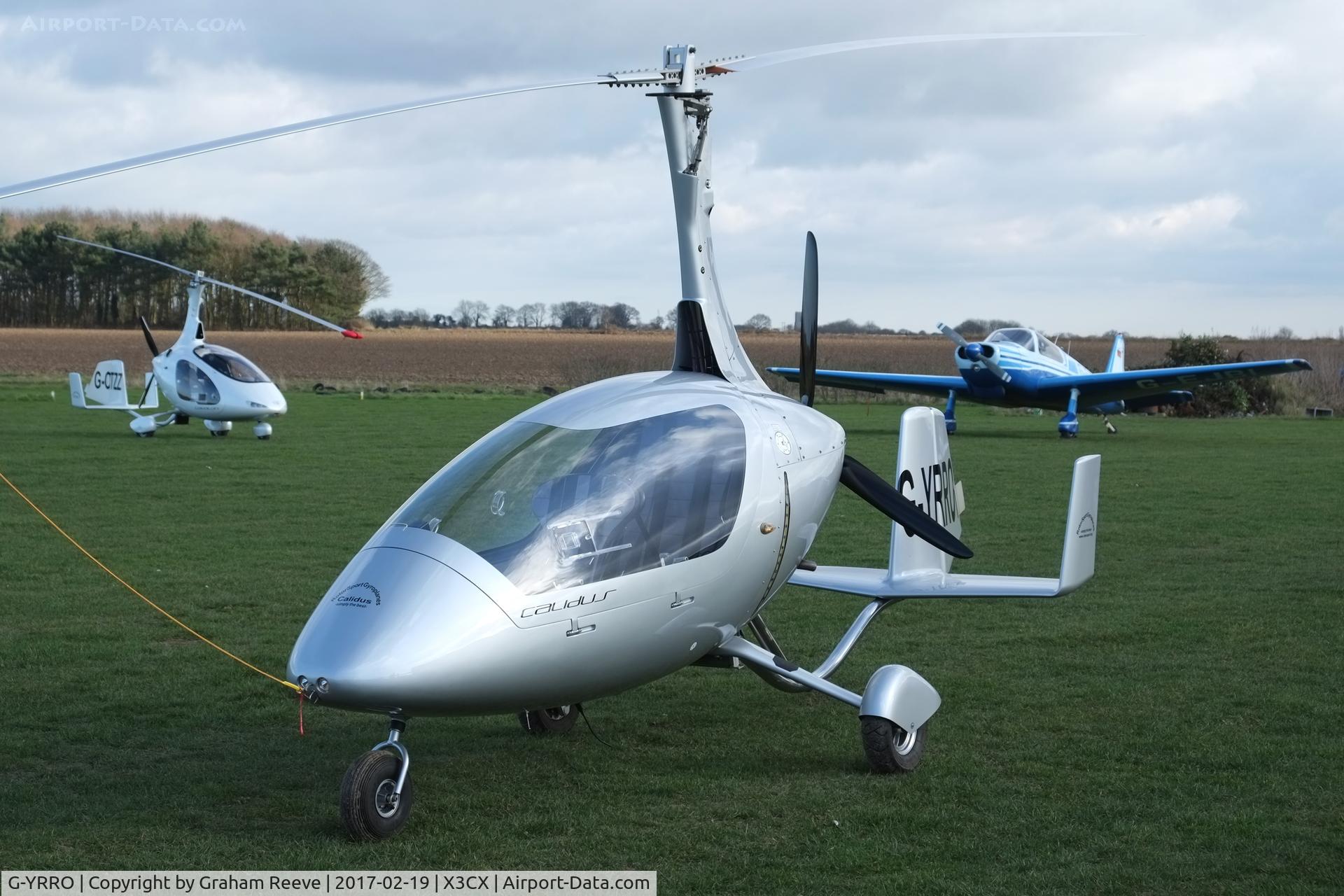 G-YRRO, 2009 Rotorsport UK Calidus C/N RSUK/CALS/002, Parked at Northrepps.