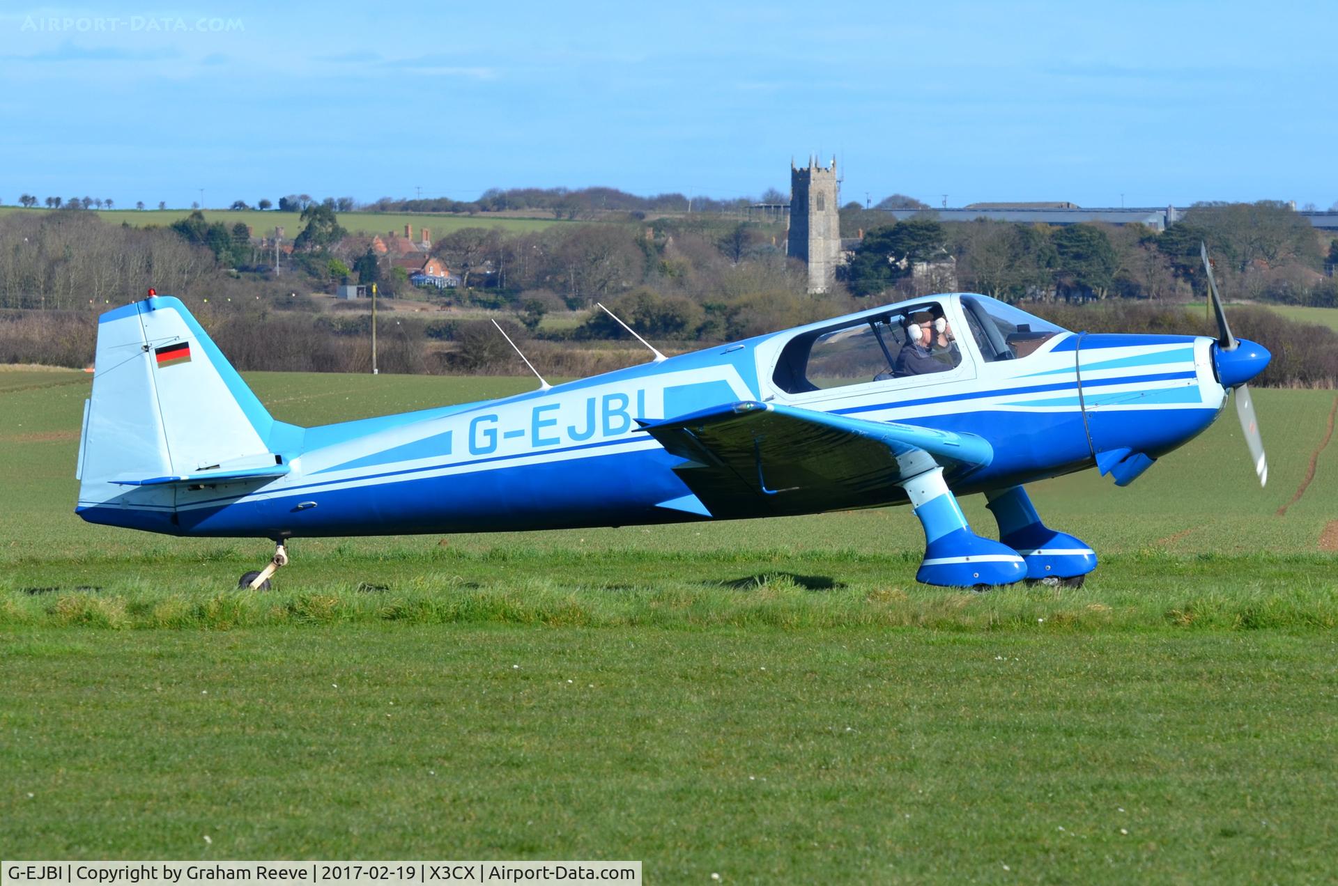 G-EJBI, 1961 Bolkow Bo-207 C/N 242, Just landed at Northrepps.