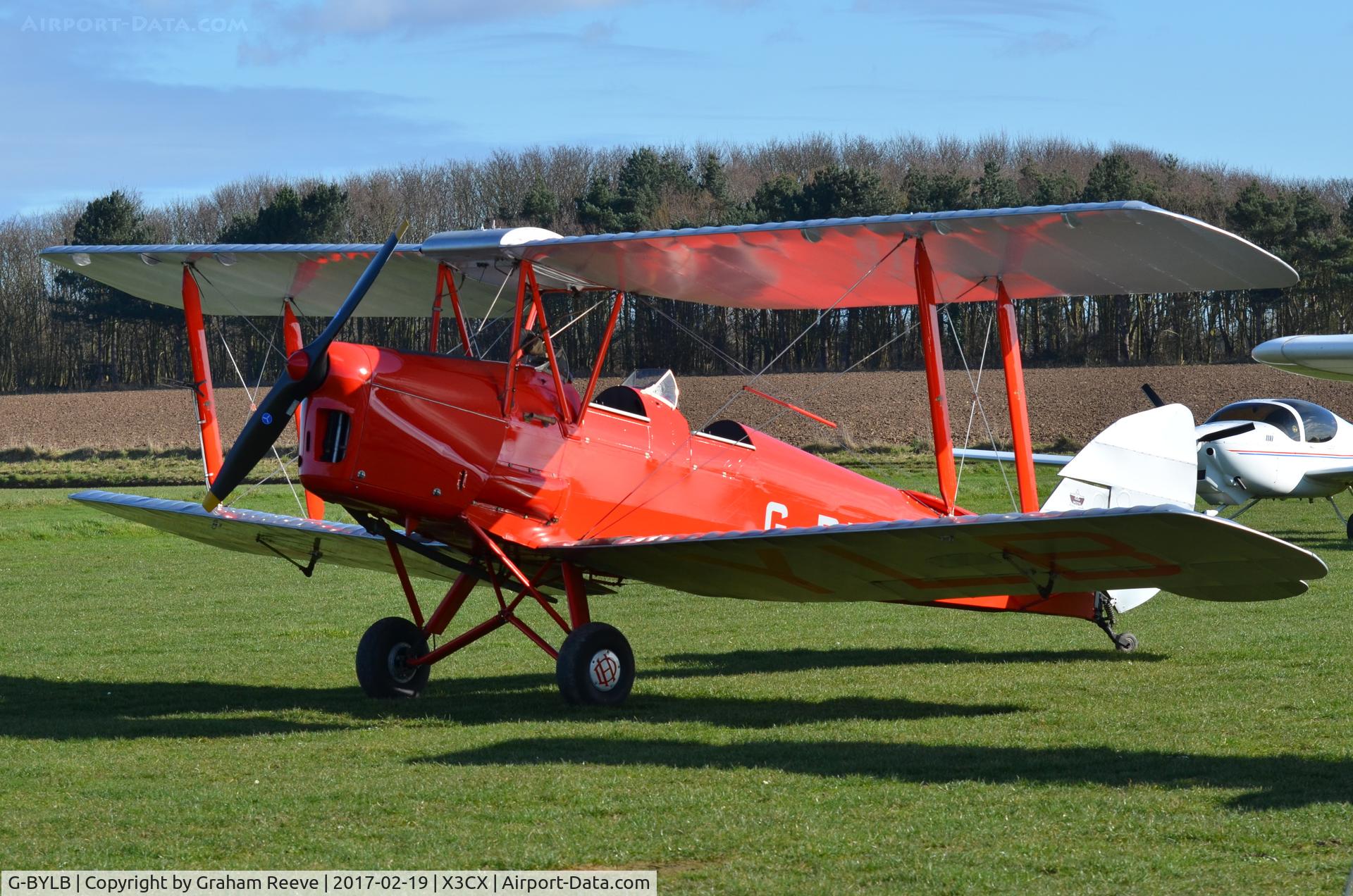 G-BYLB, 1940 De Havilland DH-82A Tiger Moth II C/N 83286, Parked at Northrepps.