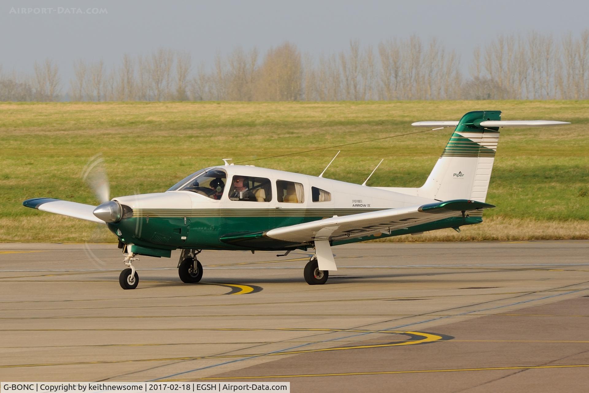 G-BONC, 1979 Piper PA-28RT-201 Arrow IV C/N 28R-7918007, Nice Visitor.