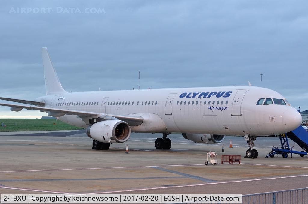 2-TBXU, 1998 Airbus A321-231 C/N 802, Sitting at stand six.