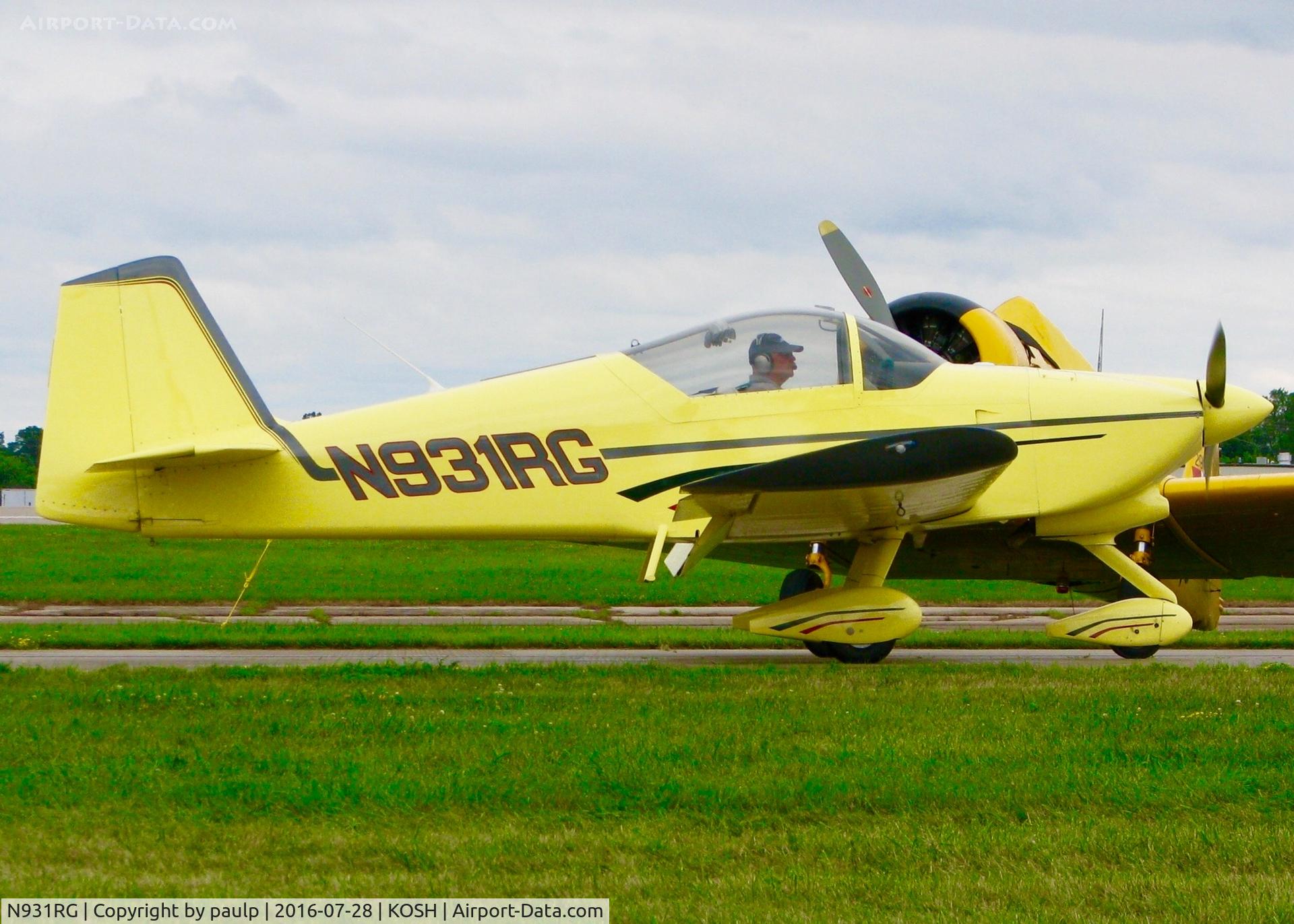 N931RG, 1995 Vans RV-6A C/N 21002, At Oshkosh.