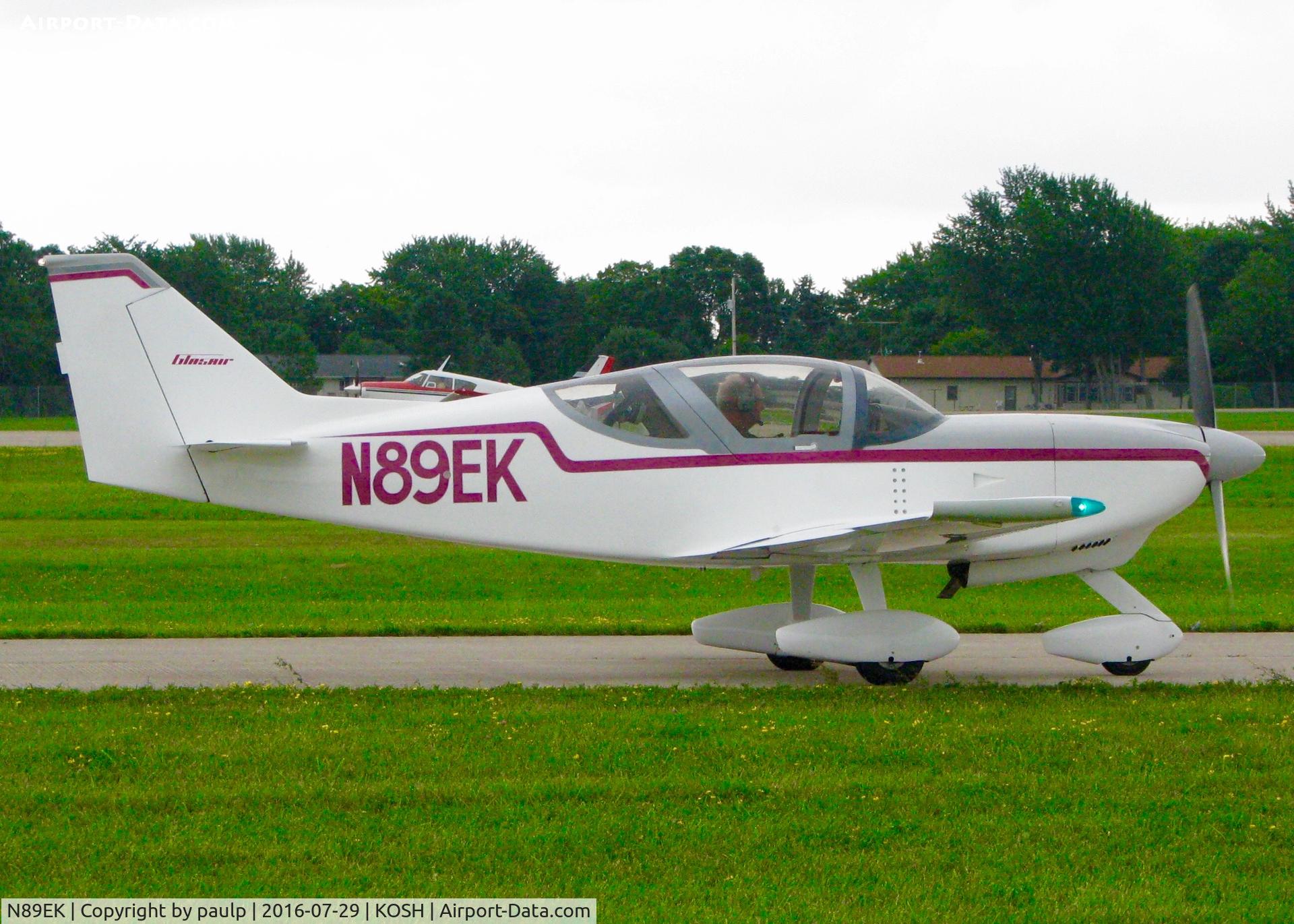 N89EK, 1996 Stoddard-Hamilton Glasair II FT C/N 2089, At Oshkosh.