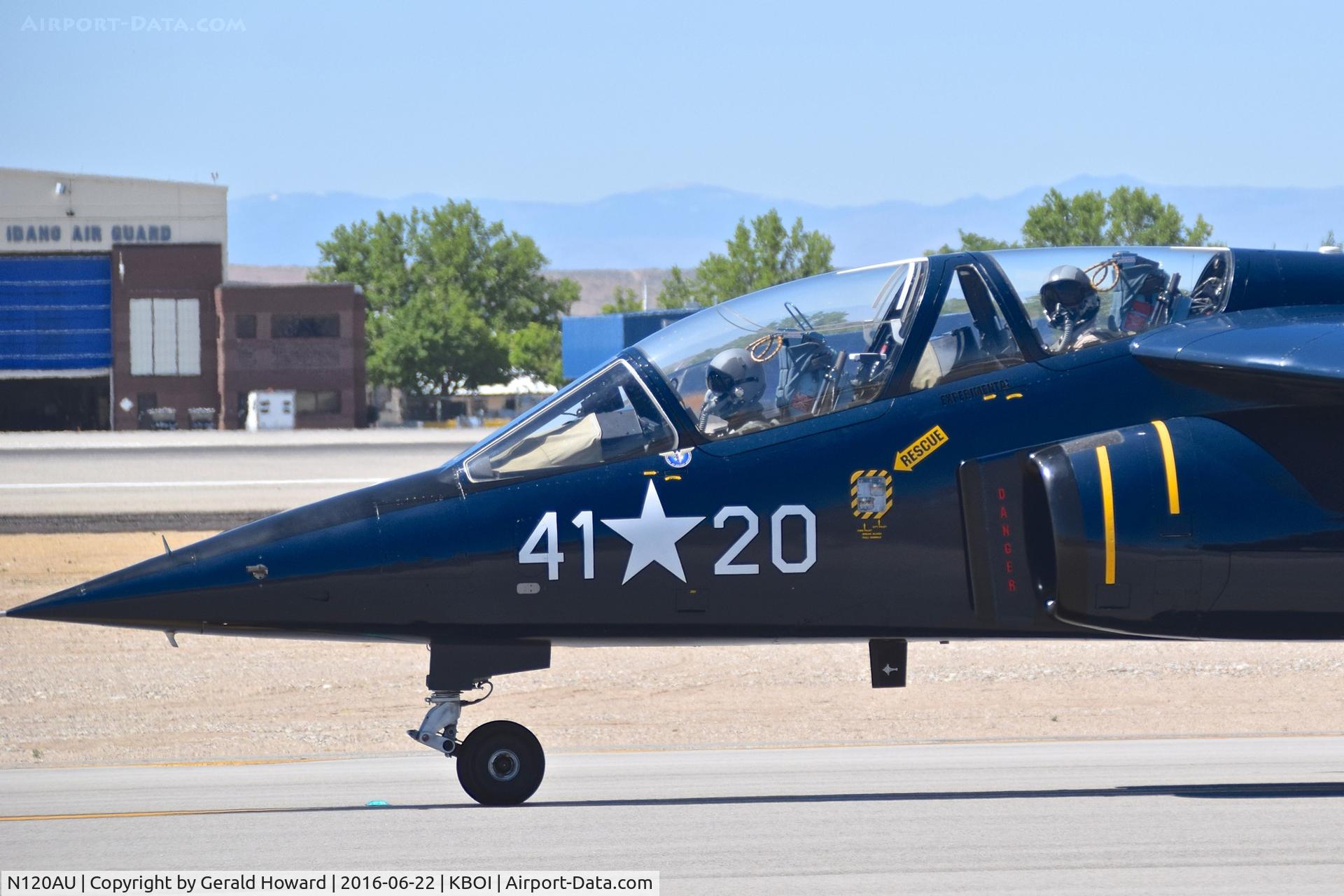 N120AU, 1981 Dassault-Dornier Alpha Jet A C/N 0120, Taxi on Alpha.