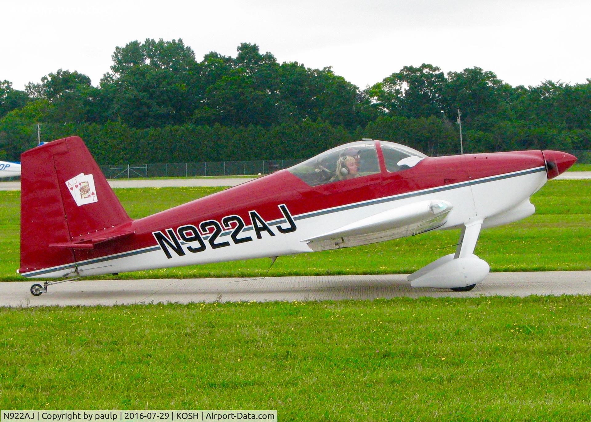 N922AJ, 2006 Vans RV-7 C/N 70221, At Oshkosh.