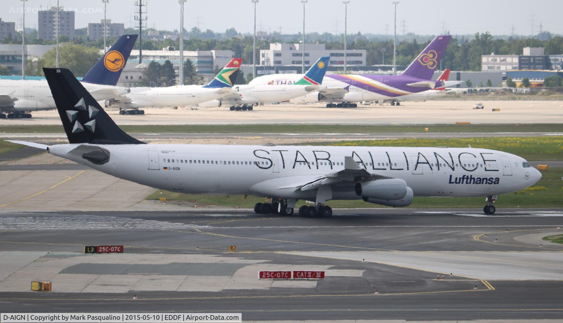 D-AIGN, 1998 Airbus A340-313 C/N 213, Airbus A340-300