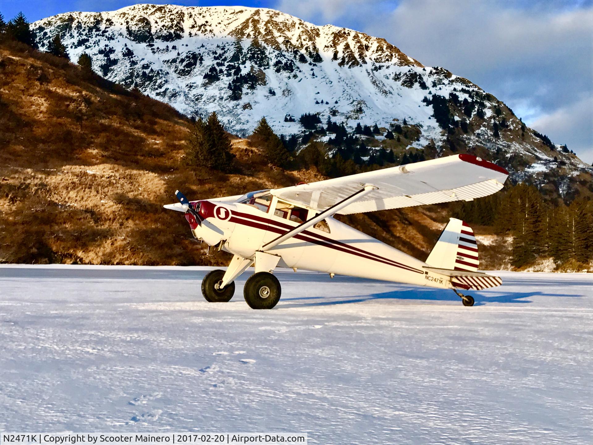 N2471K, 1947 Luscombe 8E Silvaire C/N 5198, White sands lake