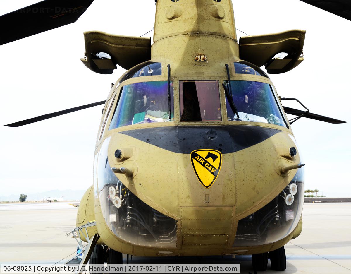 06-08025, 2006 Boeing CH-47F Chinook C/N M.8025, Nose markings.