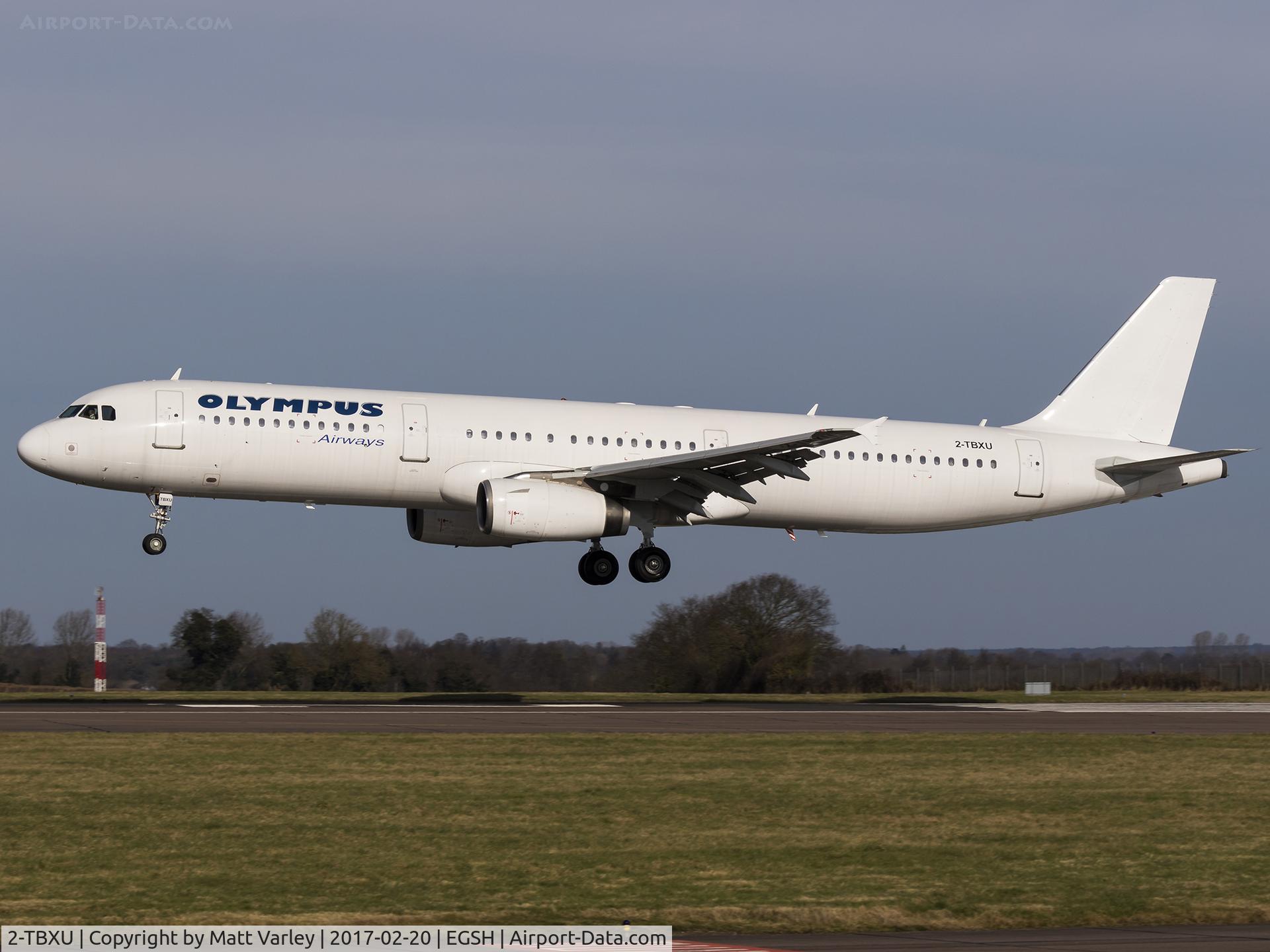 2-TBXU, 1998 Airbus A321-231 C/N 802, About to land on RWY 27 @ NWI....