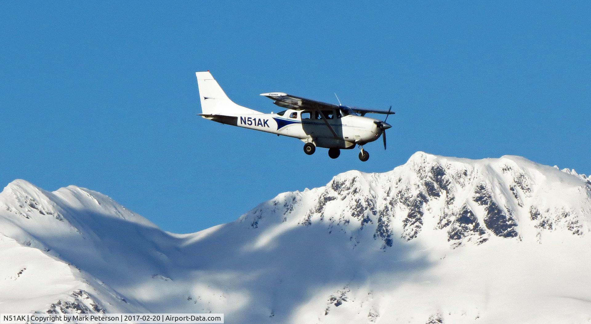 N51AK, Cessna U206G Stationair C/N U20603785, On final at JNU