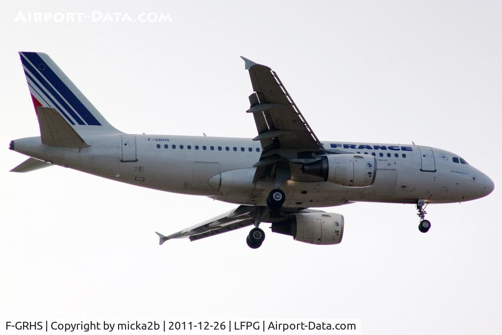 F-GRHS, 2001 Airbus A319-111 C/N 1444, Landing