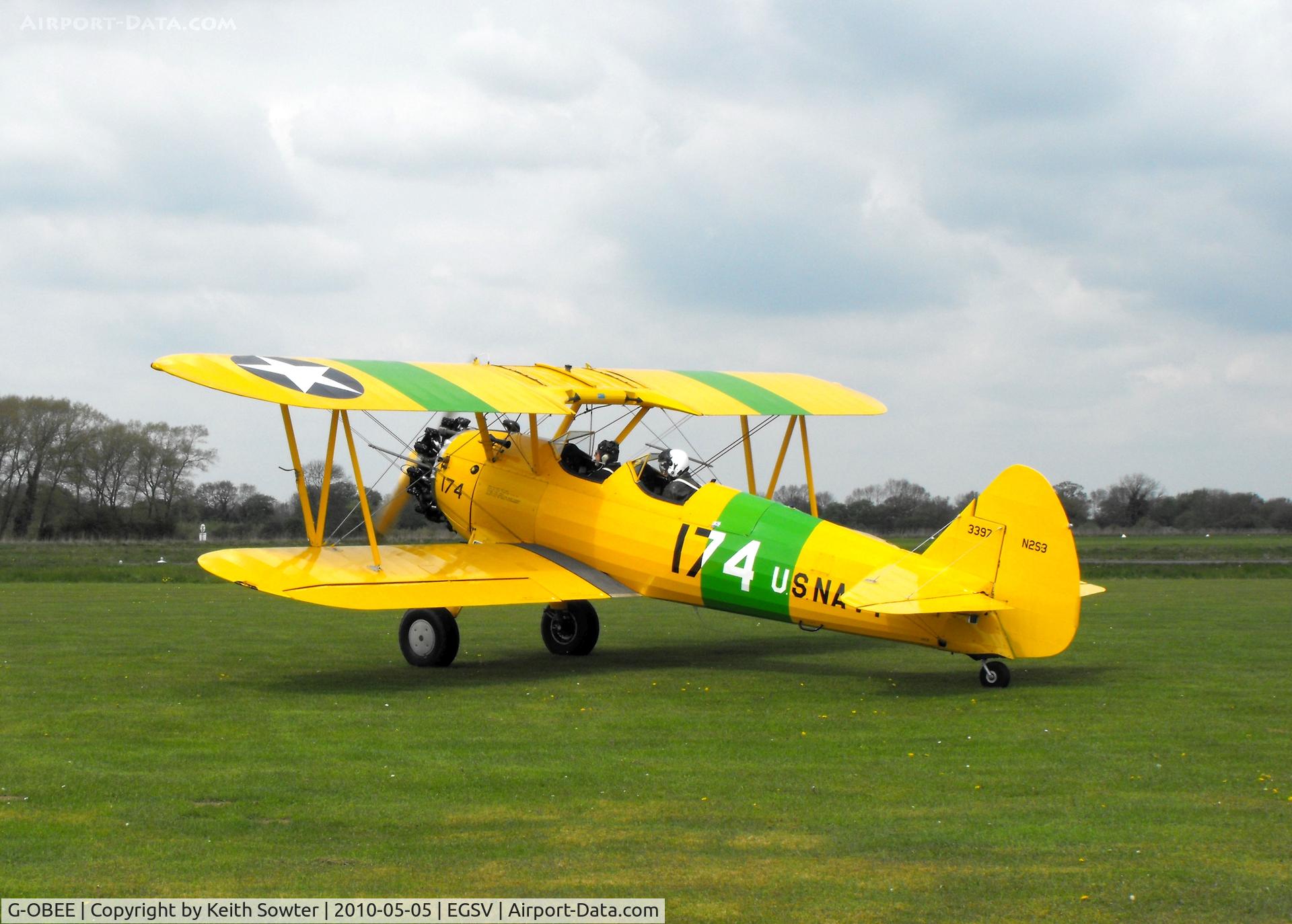G-OBEE, 1941 Boeing A75N1 C/N 75-1174, Based aircraft