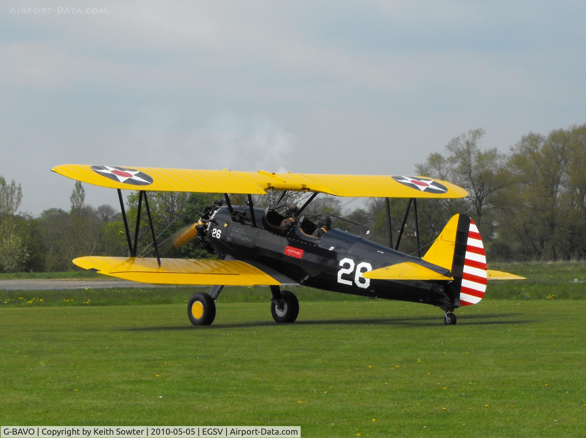 G-BAVO, 1945 Boeing PT-17 Kaydet (A75N1) C/N 3250-1405, based aircraft