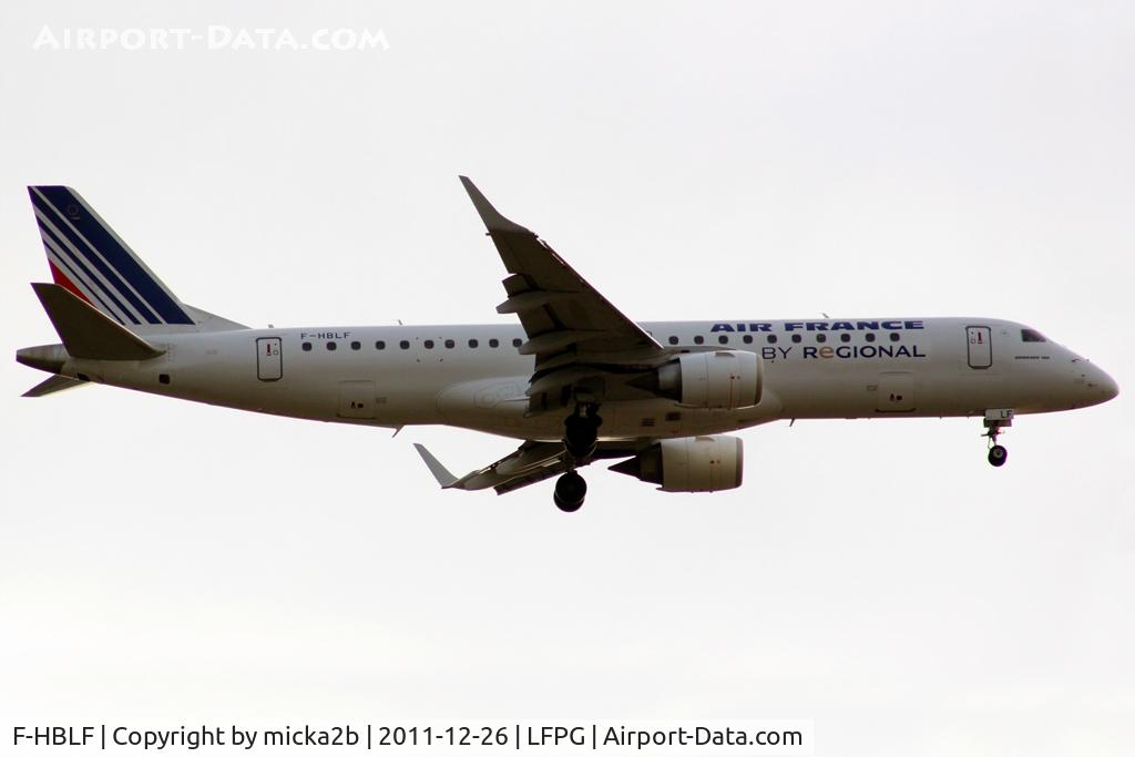 F-HBLF, 2008 Embraer 190AR (ERJ-190-100IGW) C/N 19000158, Landing