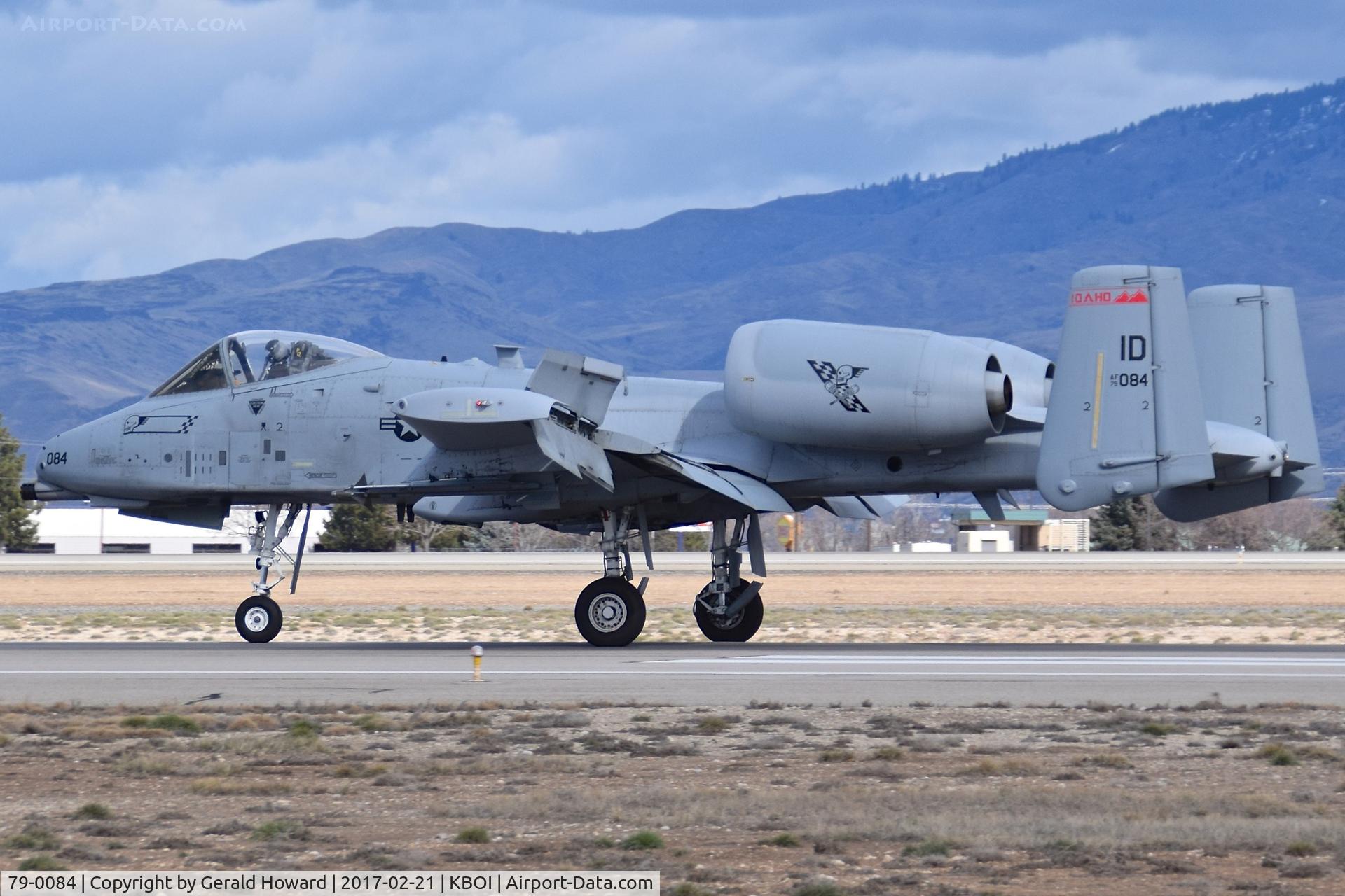 79-0084, 1979 Fairchild Republic A-10C Thunderbolt II C/N A10-0348, Landing RWY 28L. 190th Fighter Sq., 124th Fighter Wing, Idaho ANG.
