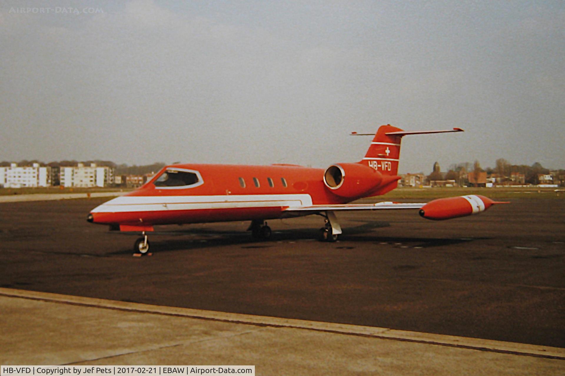 HB-VFD, 1977 Gates LearJet 36A C/N 029, At Antwerp Airport in March 1984.