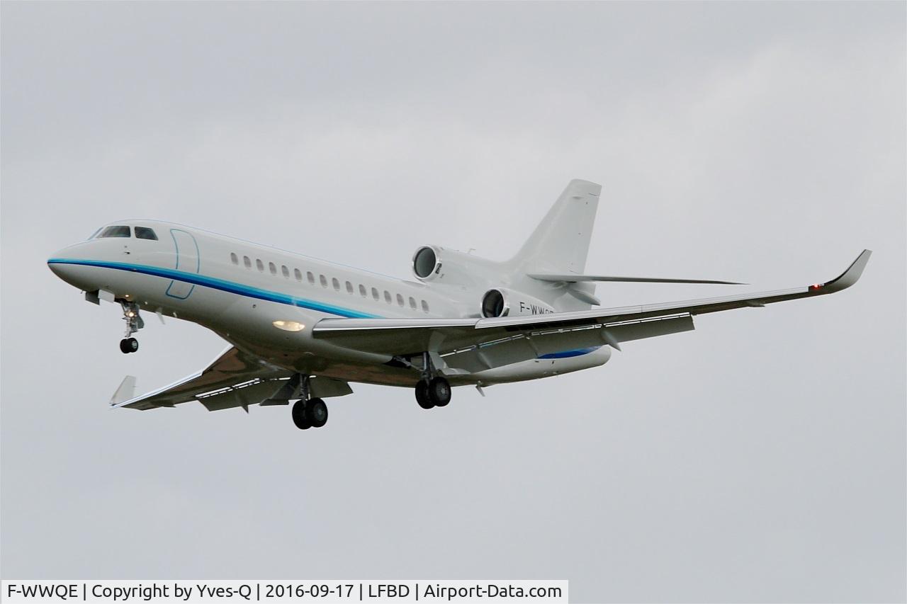 F-WWQE, 2016 Dassault Falcon 8X C/N 405, Dassault Falcon 8X, On final rwy 29, Bordeaux Mérignac airport (LFBD-BOD)