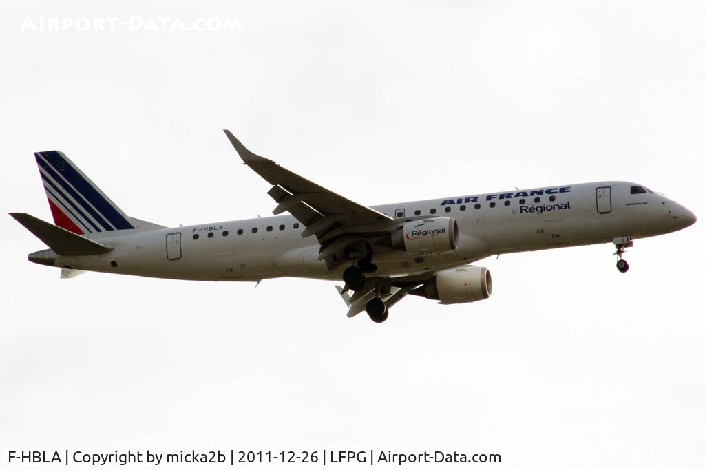 F-HBLA, 2007 Embraer 195LR (ERJ-190-200LR) C/N 19000051, Landing