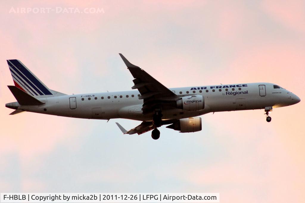 F-HBLB, 2007 Embraer 190LR (ERJ-190-100LR) C/N 19000060, Landing